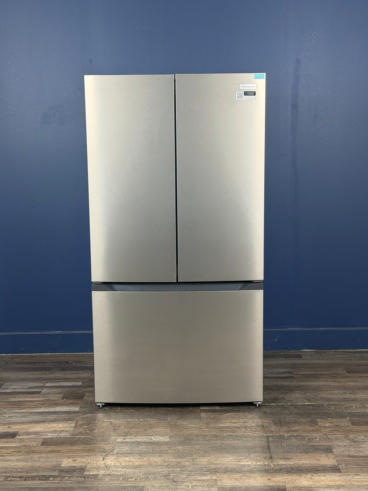 Frigidaire - 35 in. 20 cu. ft. Counter-Depth French Door Refrigerator in Stainless Steel Look with CrispSeal Crispers