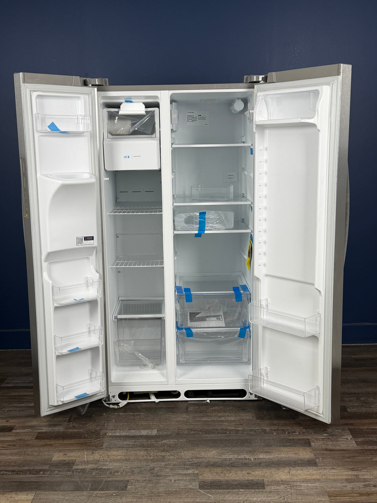 Frigidaire - 36 in. 26 cu. ft. Standard Depth Side by Side Refrigerator in Stainless Steel