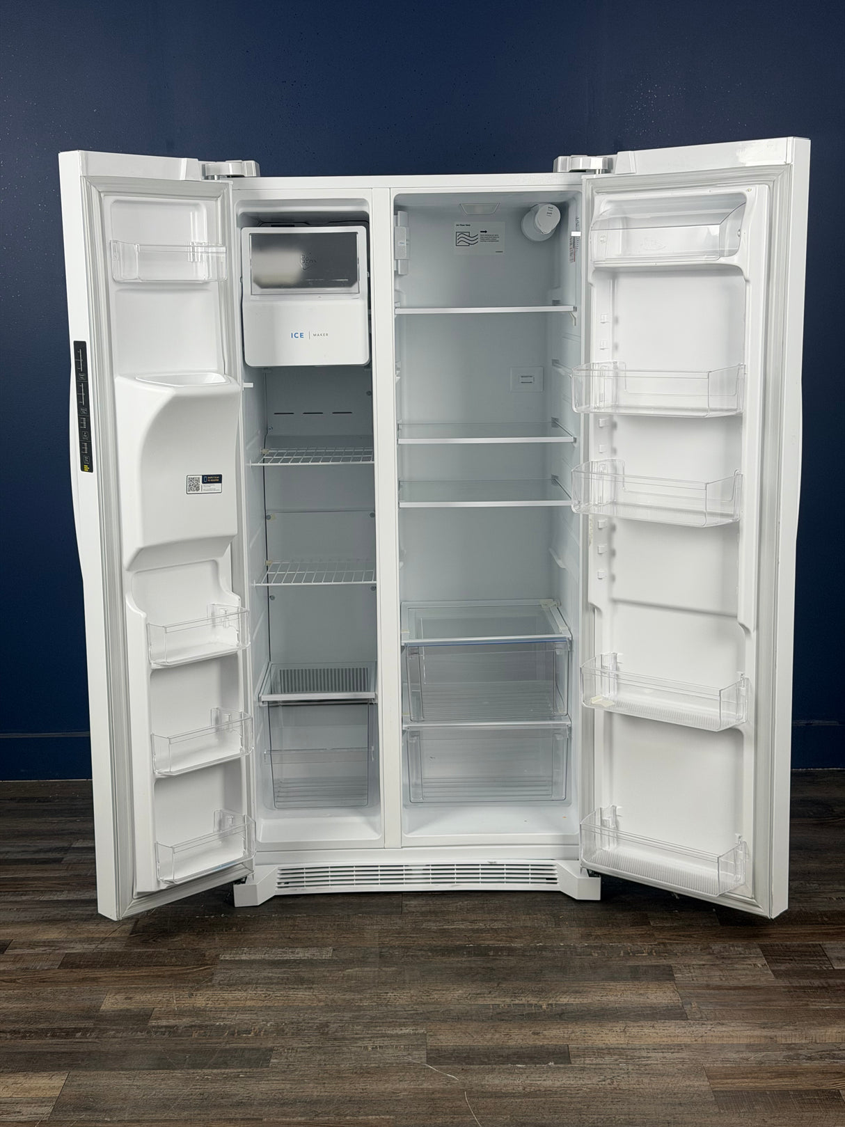 Frigidaire - 36 in. 26 cu. ft. Standard Depth Side by Side Refrigerator in White