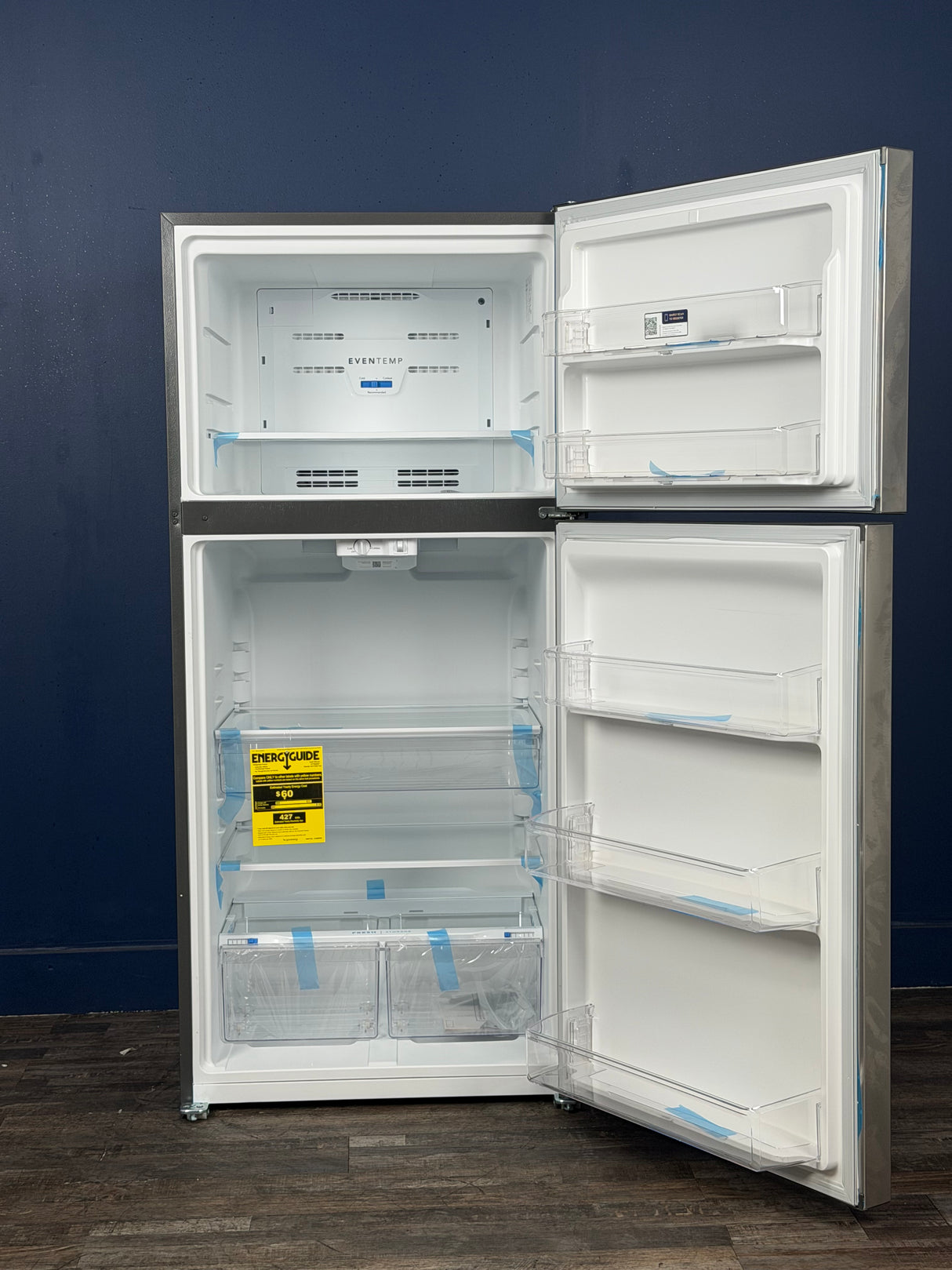 Frigidaire - 30 in. 20 cu. ft. Garage Ready Top Freezer Refrigerator in Stainless Steel