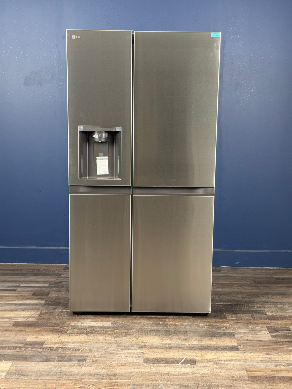 LG - 27 cu. ft. Side by Side Smart Refrigerator w/ Craft Ice, External Ice and Water Dispenser in PrintProof Stainless Steel