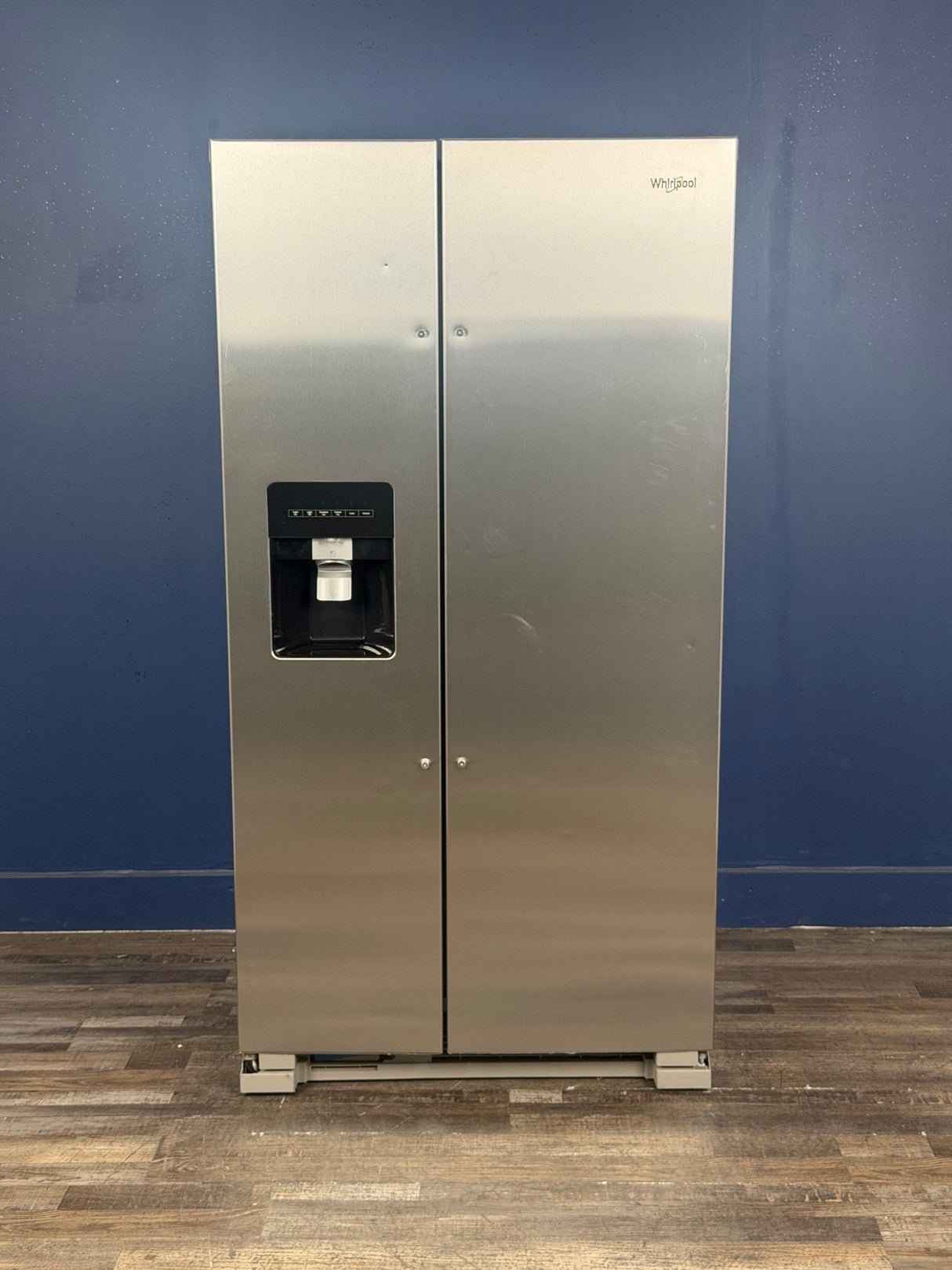 Whirlpool - 24.6 cu. ft. Side by Side Refrigerator in Monochromatic Stainless Steel