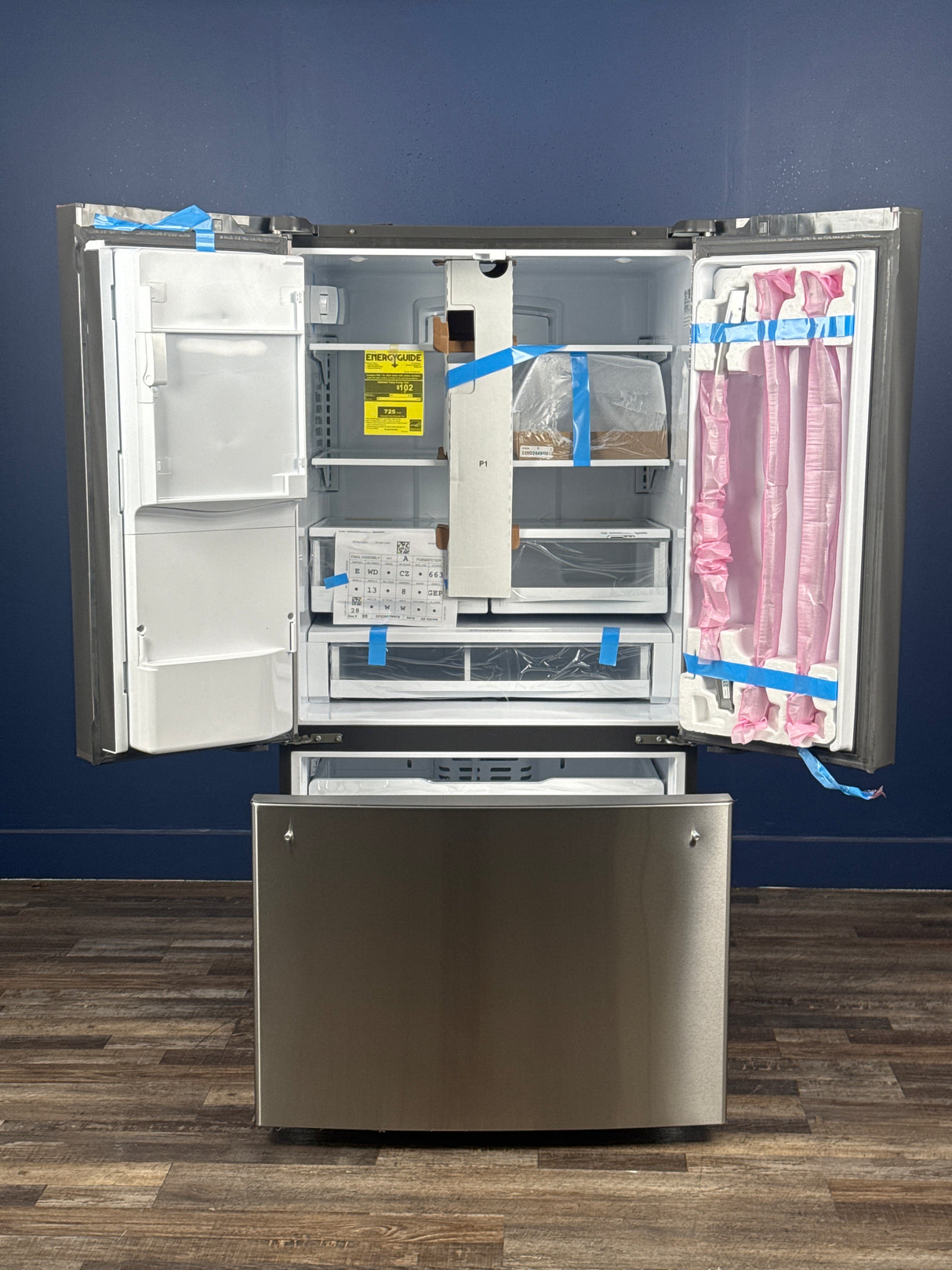GE - 27.7 cu. ft. French Door Refrigerator in Fingerprint Resistant Stainless Steel, ENERGY STAR