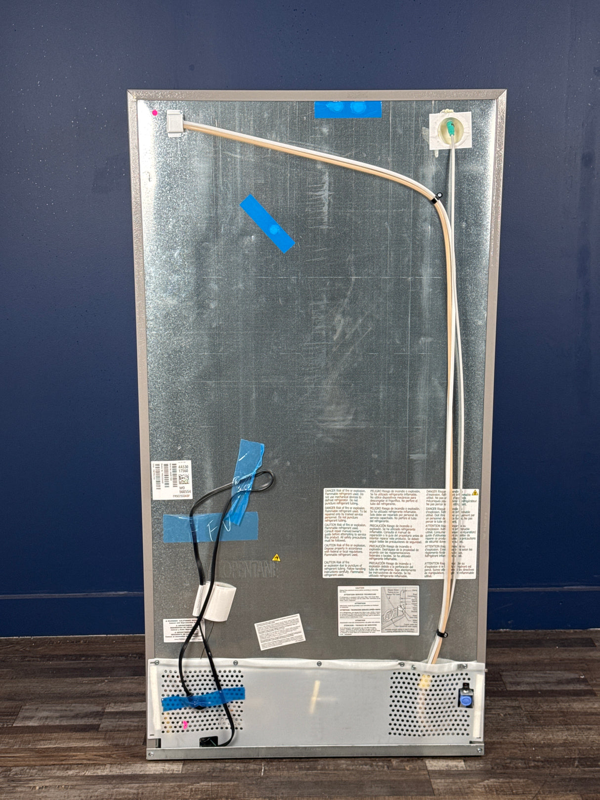 Frigidaire - 36.1 in. 22.3 cu. ft. Counter Depth Side-by-Side Refrigerator in Stainless Steel