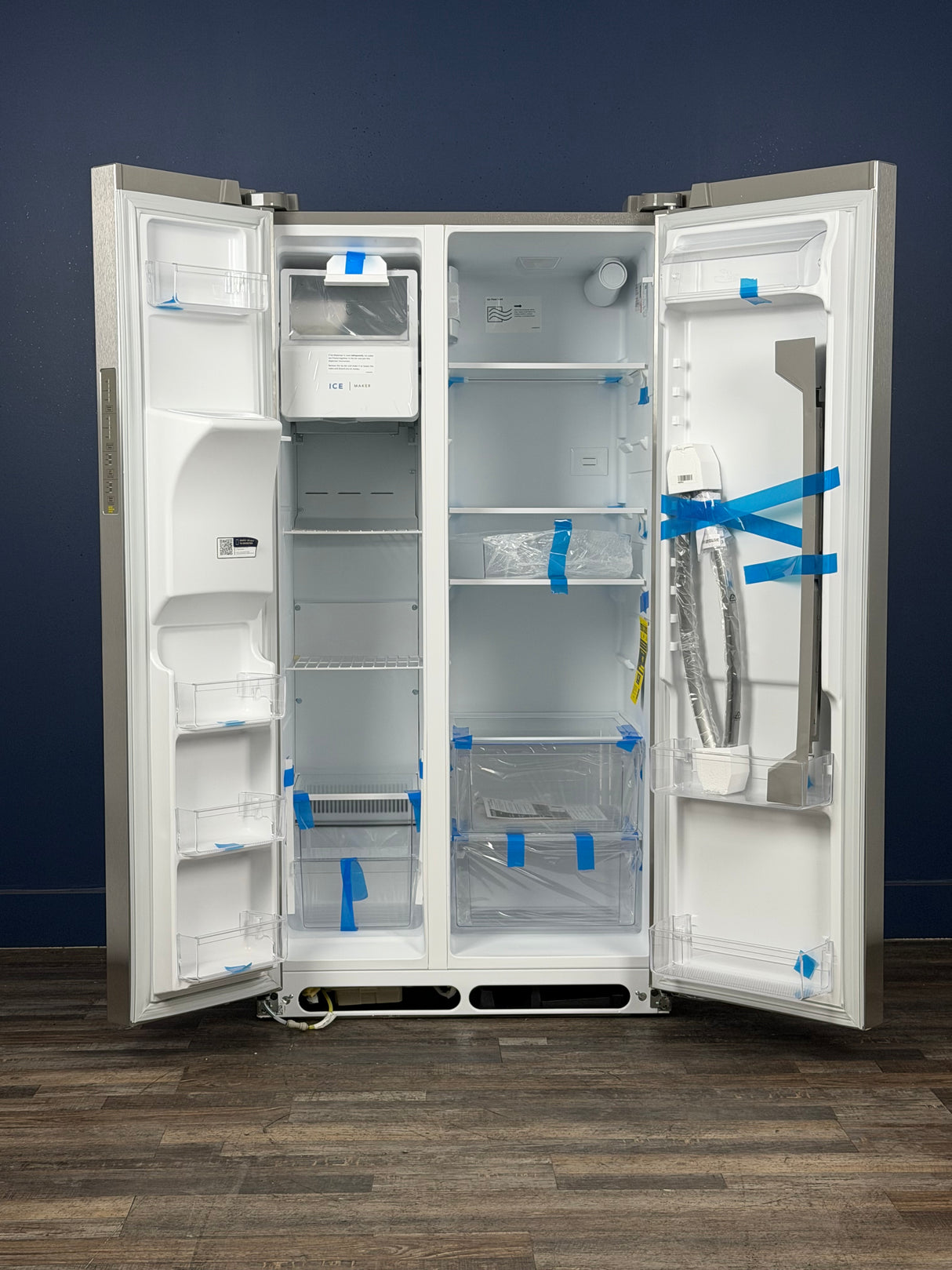 Frigidaire - 36 in. 26 cu. ft. Standard Depth Side by Side Refrigerator in Stainless Steel