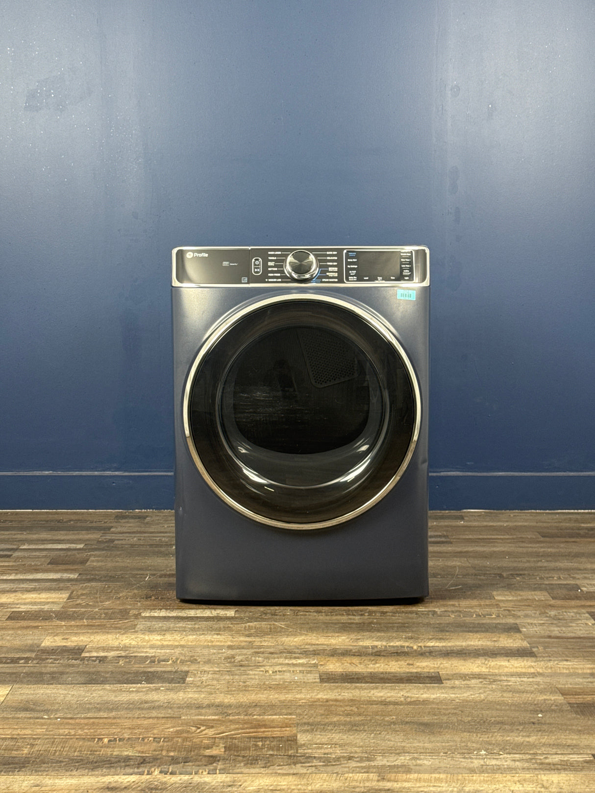 GE Profile - Profile 7.8 cu. ft. vented Gas Dryer in Sapphire Blue with Steam and Sanitize Cycle, ENERGY STAR