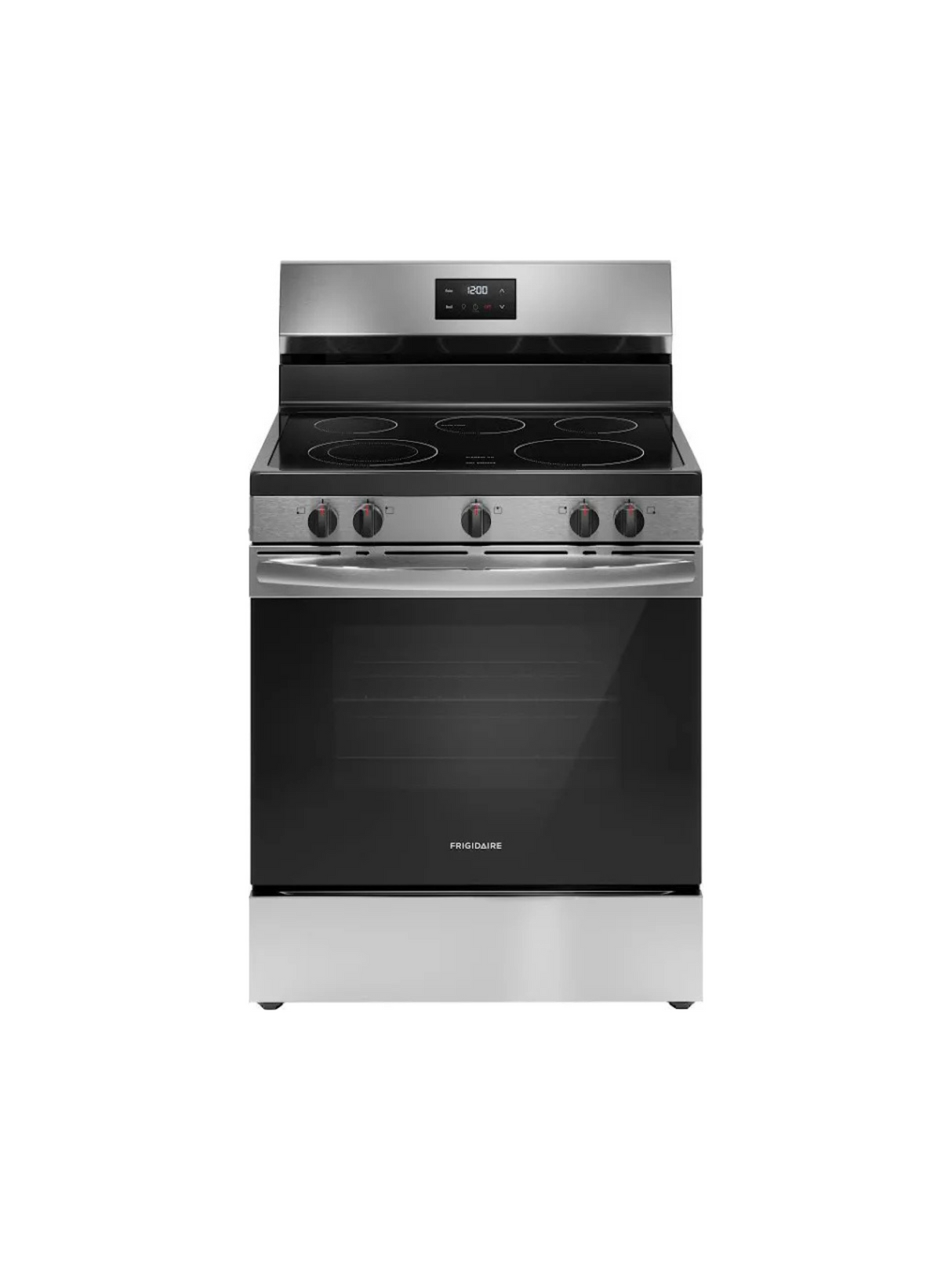 Frigidaire - 30 in. 5 Element Freestanding Electric Range in Stainless Steel with Dual Expandable Element and Quick Boil
