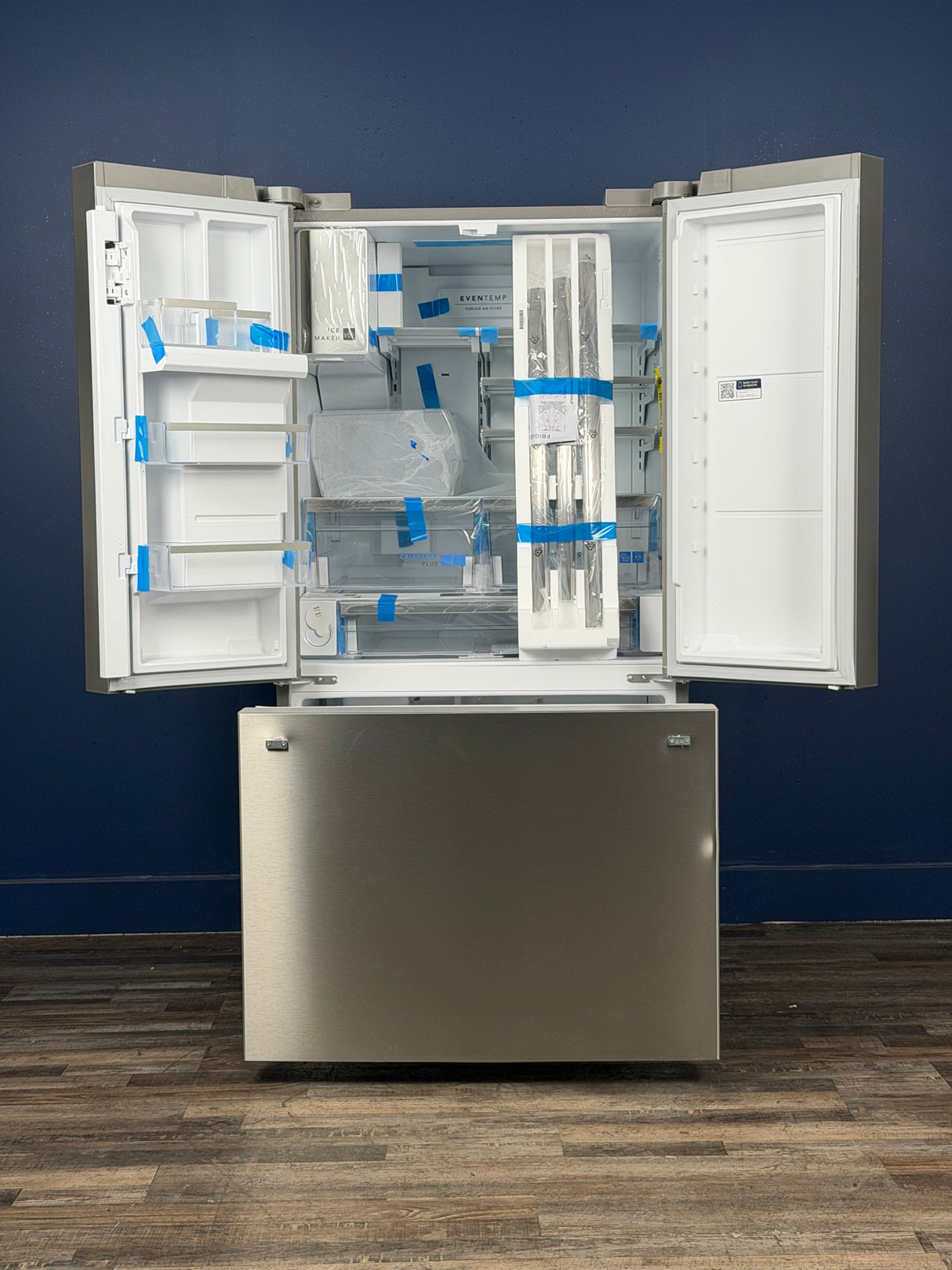 Frigidaire - 36 in. Gallery 28 cu. ft. Standard Depth French Door Refrigerator in Smudge-Proof Stainless Steel