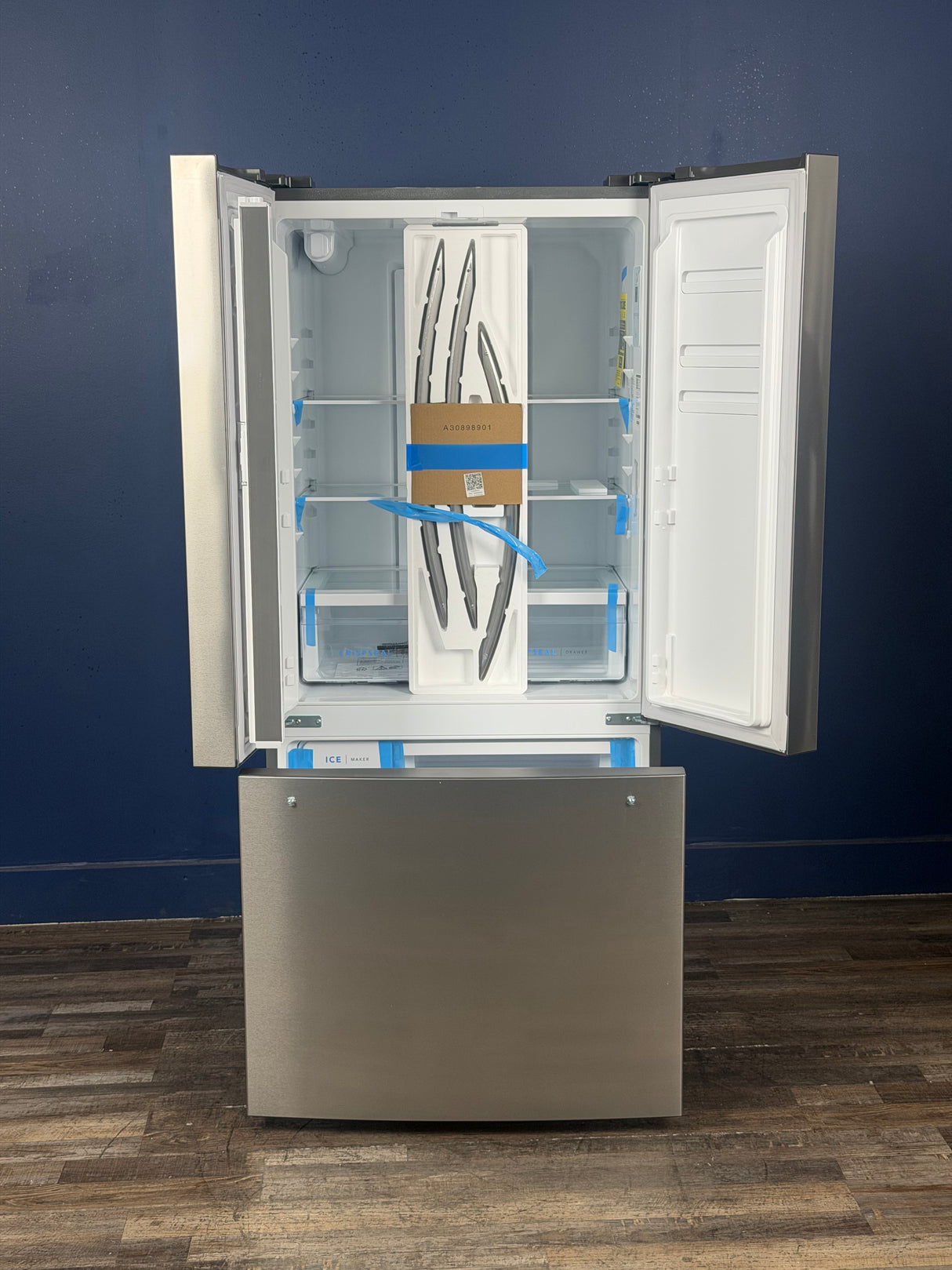 Frigidaire - 31.5 in. 18 cu. ft. Counter Depth French Door Refrigerator in Fingerprint-Resistant Stainless Look