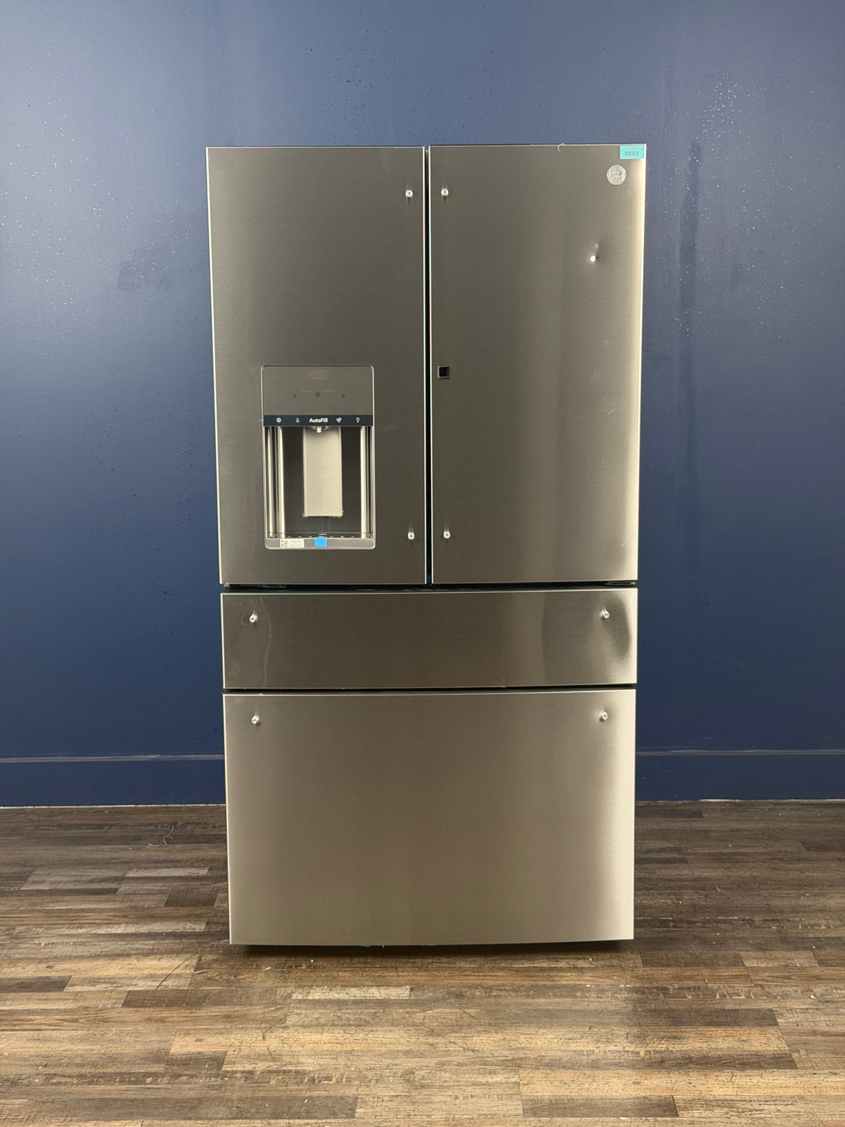 GE Profile - Profile 27.9 cu. ft. Smart 4-Door French Door Refrigerator with Door-in-Door in Fingerprint Resistant Stainless Steel