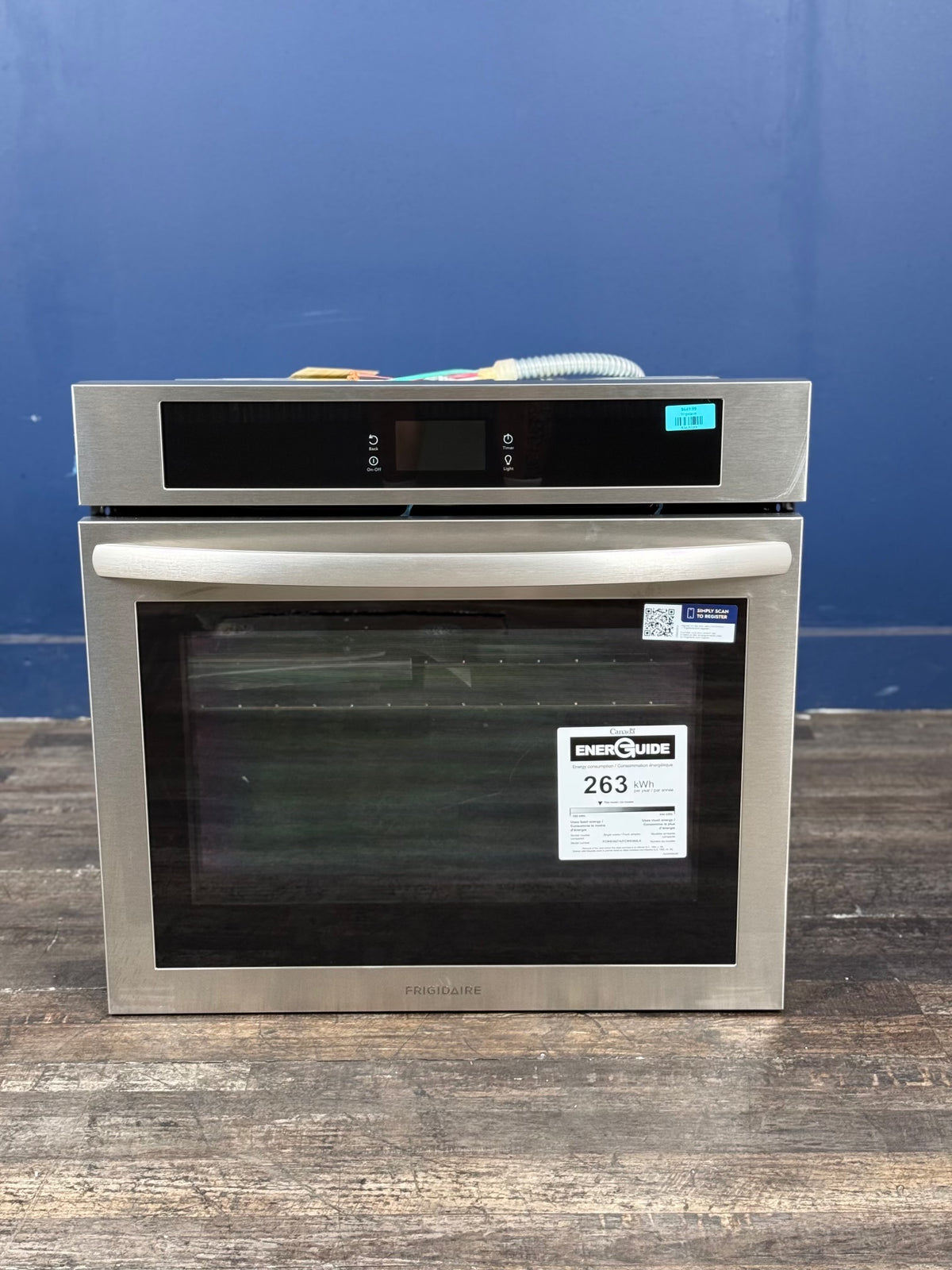 Frigidaire - 30 in. Single Electric Built-In Wall Oven with Convection in Stainless Steel