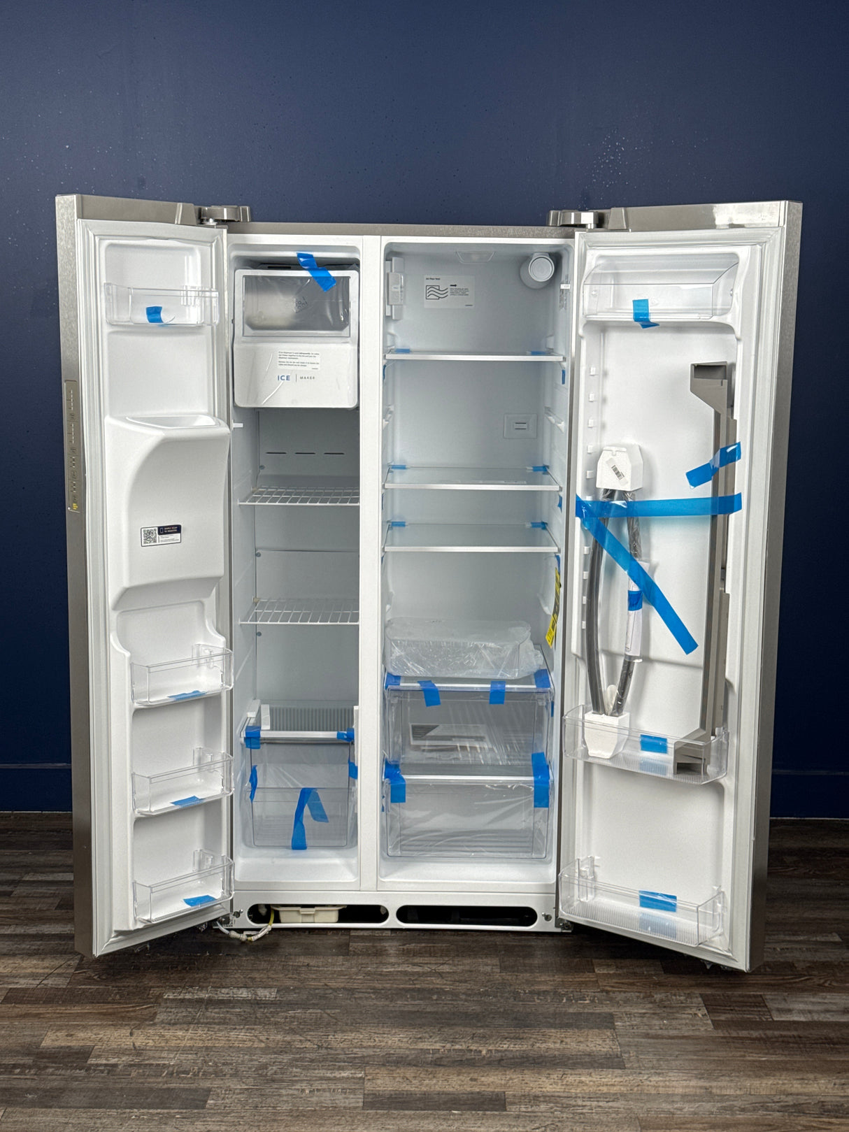 Frigidaire - 36 in. 26 cu. ft. Standard Depth Side by Side Refrigerator in Stainless Steel