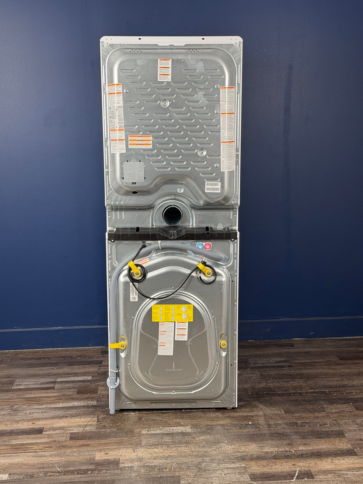 Electrolux - 4.4 cu. ft. Stacked Washer and 8.0 cu. ft. Electric Dryer Laundry Tower in White with LuxCare Wash, Energy Star