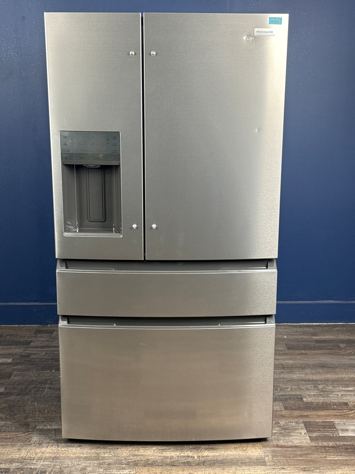 Frigidaire - 36 in. 26 cu. ft. Standard-Depth 4-Door French Door Refrigerator in Fingerprint-Resistant Stainless Steel Look