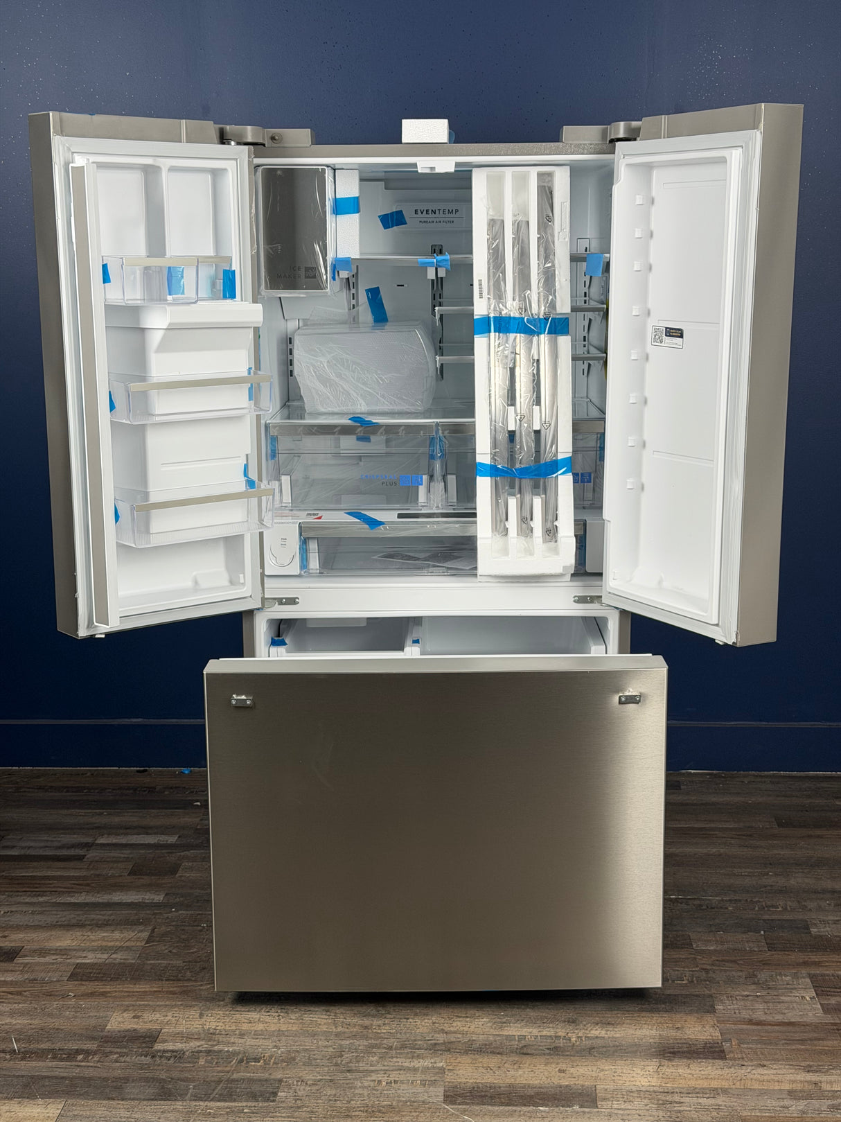 Frigidaire - Gallery 36 in. 28 cu. ft. Standard Depth French Door Refrigerator in Smudge-Proof Stainless Steel with Dual Ice Maker