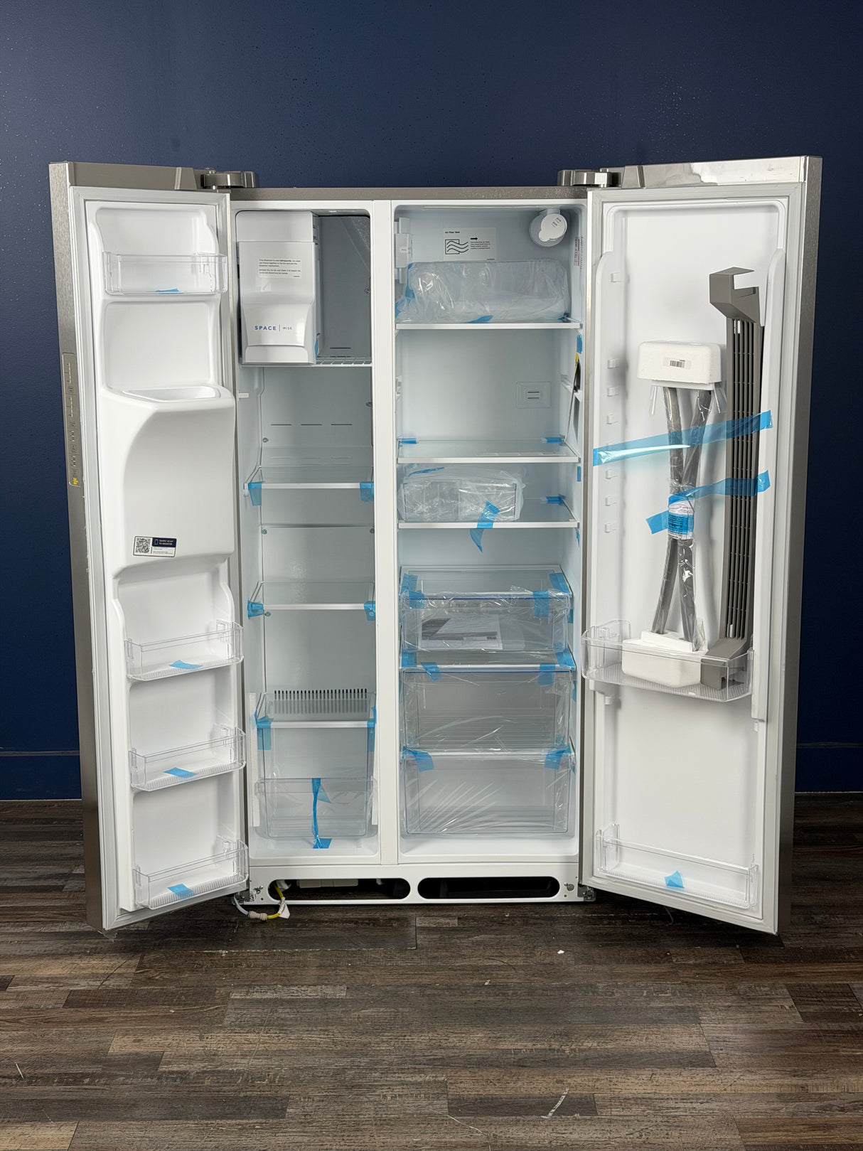 Frigidaire - 36.1 in. 22.3 cu. ft. Counter Depth Side-by-Side Refrigerator in Stainless Steel