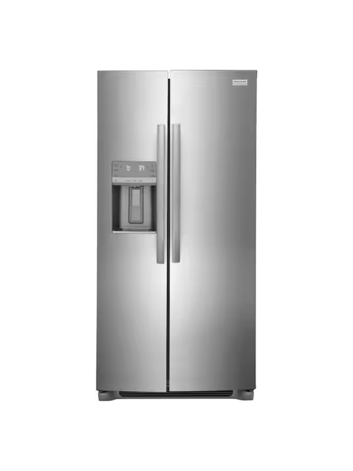 Frigidaire - Gallery 33 in. 22.3 cu. ft. Standard Depth Side by Side Refrigerator in Smudge-Proof Stainless Steel, ENERGY STAR