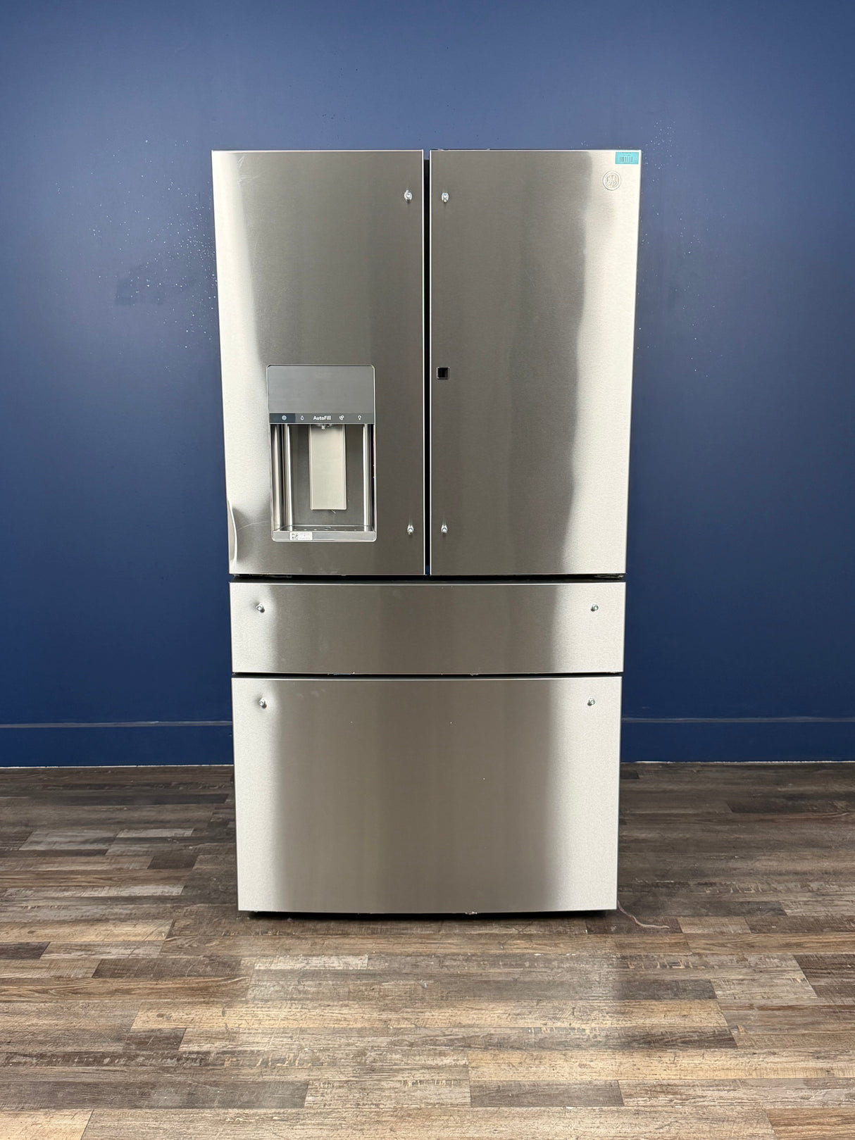 GE Profile - Profile 27.9 cu. ft. Smart 4-Door French Door Refrigerator with Door-in-Door in Fingerprint Resistant Stainless Steel