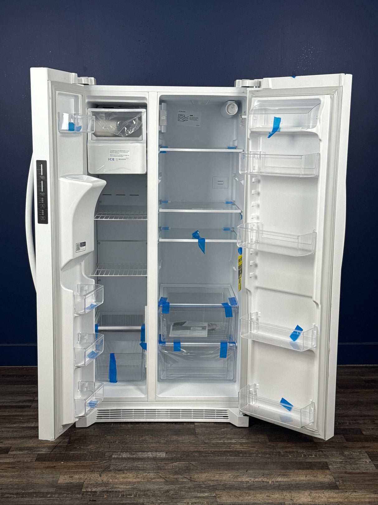 Frigidaire - 36 in. 26 cu. ft. Standard Depth Side by Side Refrigerator in White