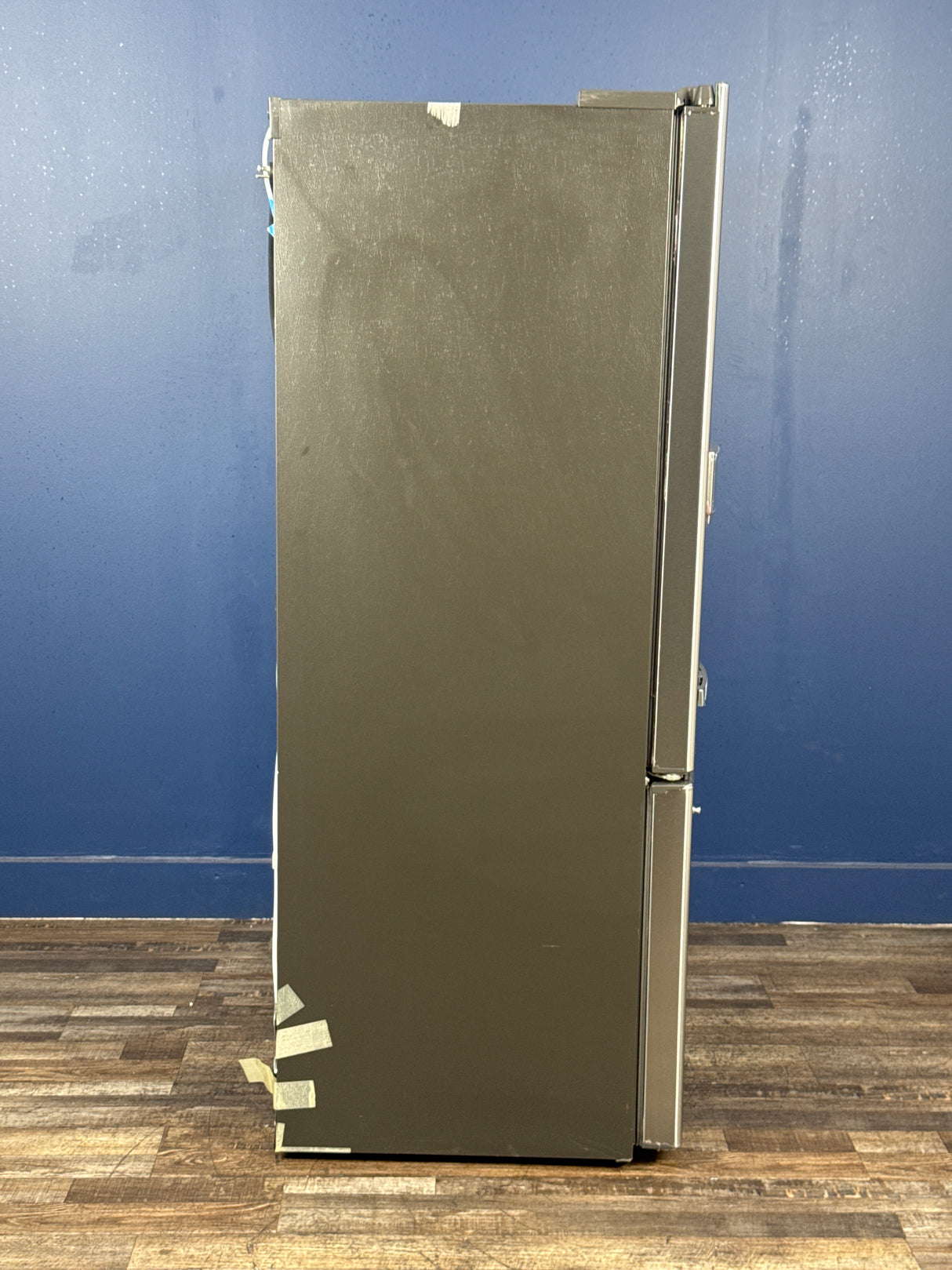 GE Profile - Profile 22.1 cu. ft. French Door Refrigerator with Hands-Free Autofill in Stainless Steel, Counter Depth