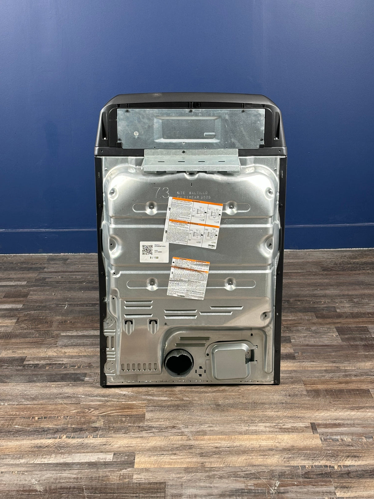 GE - 7.4 cu. ft. vented Front Load Gas Dryer in Diamond Gray with Sensor Dry