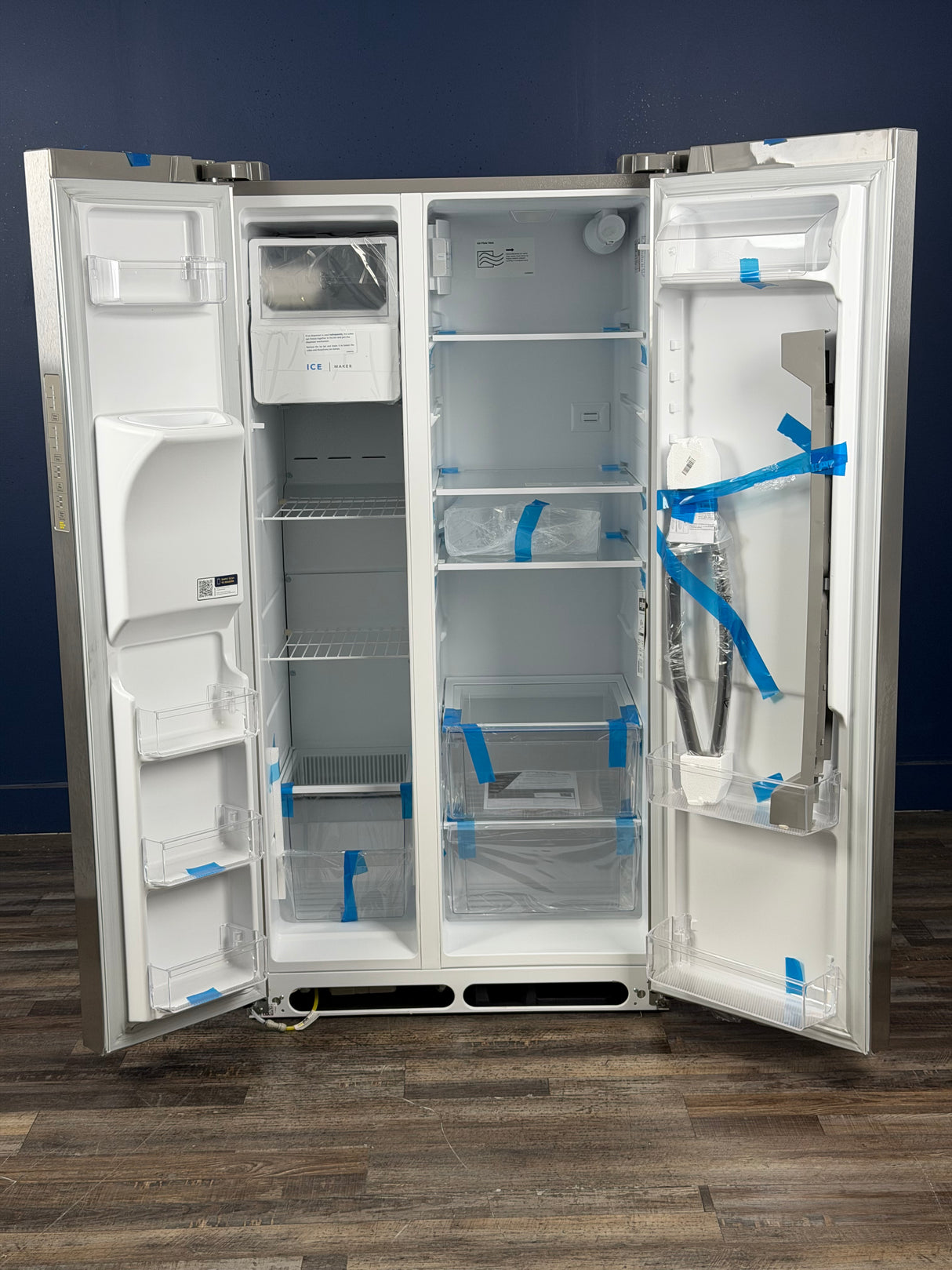 Frigidaire - 36 in. 26 cu. ft. Standard Depth Side by Side Refrigerator in Stainless Steel