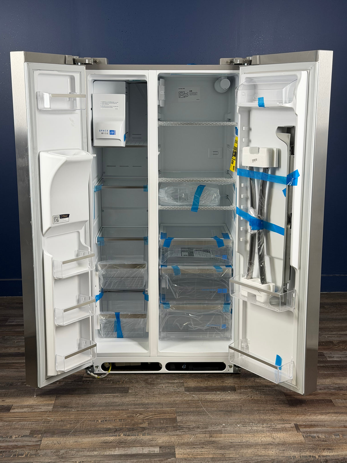 Frigidaire - Gallery 36 in. 26 cu. ft. Standard Depth Side by Side Refrigerator in Smudge-Proof Stainless Steel, ENERGY STAR