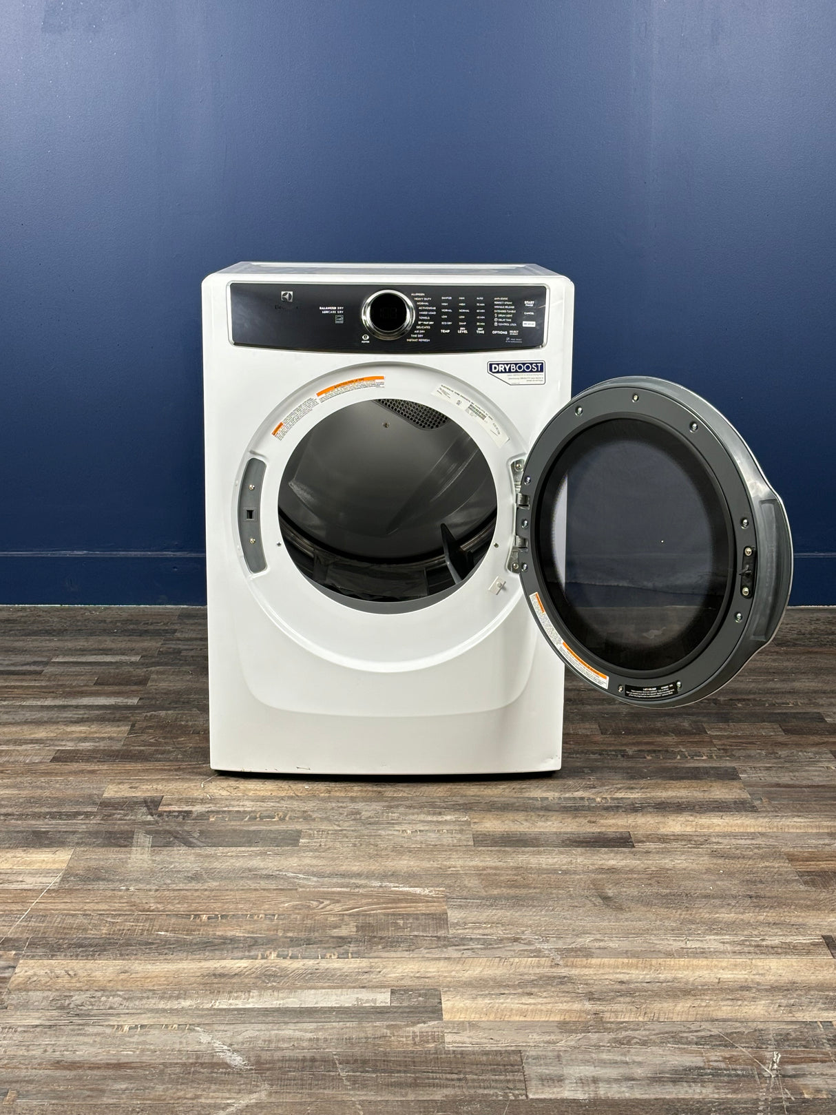 Frigidaire - 27 in. W 8 cu. ft. Front Load Electric Dryer with Perfect Steam and LuxCare Dry System, ENERGY STAR in White