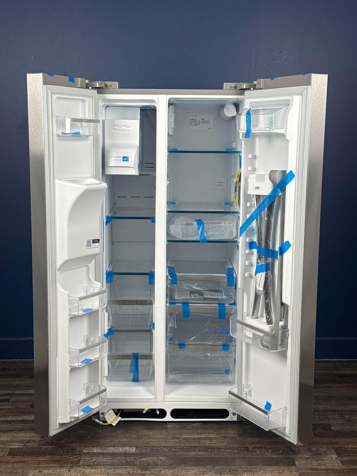 Frigidaire - Gallery 33 in. 22.3 cu. ft. Standard Depth Side by Side Refrigerator in Smudge-Proof Stainless Steel, ENERGY STAR