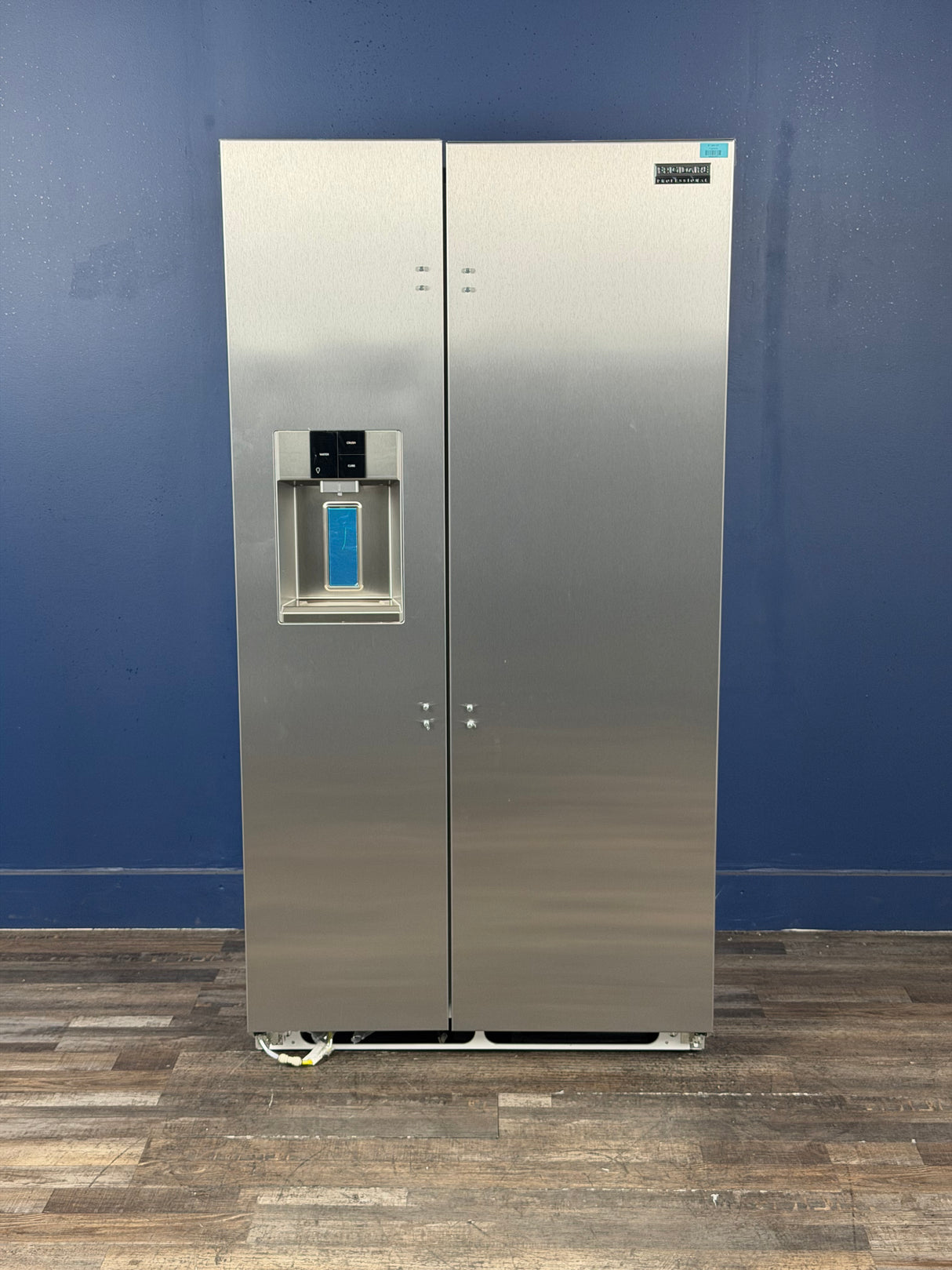 Frigidaire - Professional 36 in. 22.3 cu. ft. Counter Depth Side-by-Side Refrigerator in Smudge-Proof Stainless Steel