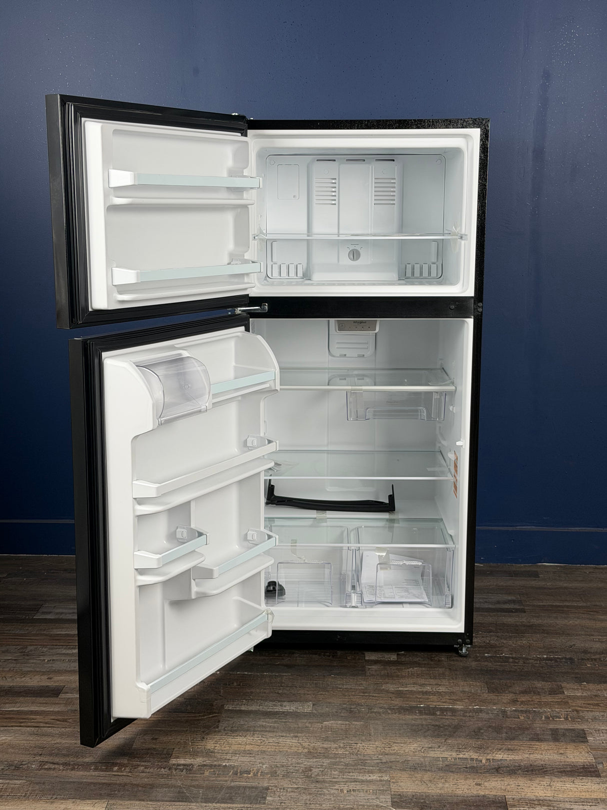 Whirlpool - 30 in. 18.3 cu. ft. Top Freezer Refrigerator Built-In and Standard in Monochromatic Stainless Steel