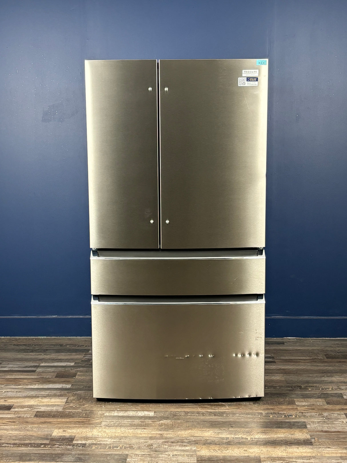 Frigidaire - Gallery 36 in. 27.2 cu. ft. 4 Door French Door Standard Depth Refrigerator, Stainless Steel w/Internal Water Dispenser