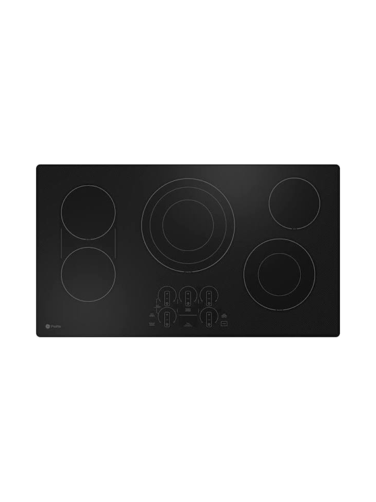 GE Profile - Profile 36 in. 5 Burner Element Smart Radiant Electric Cooktop in Black
