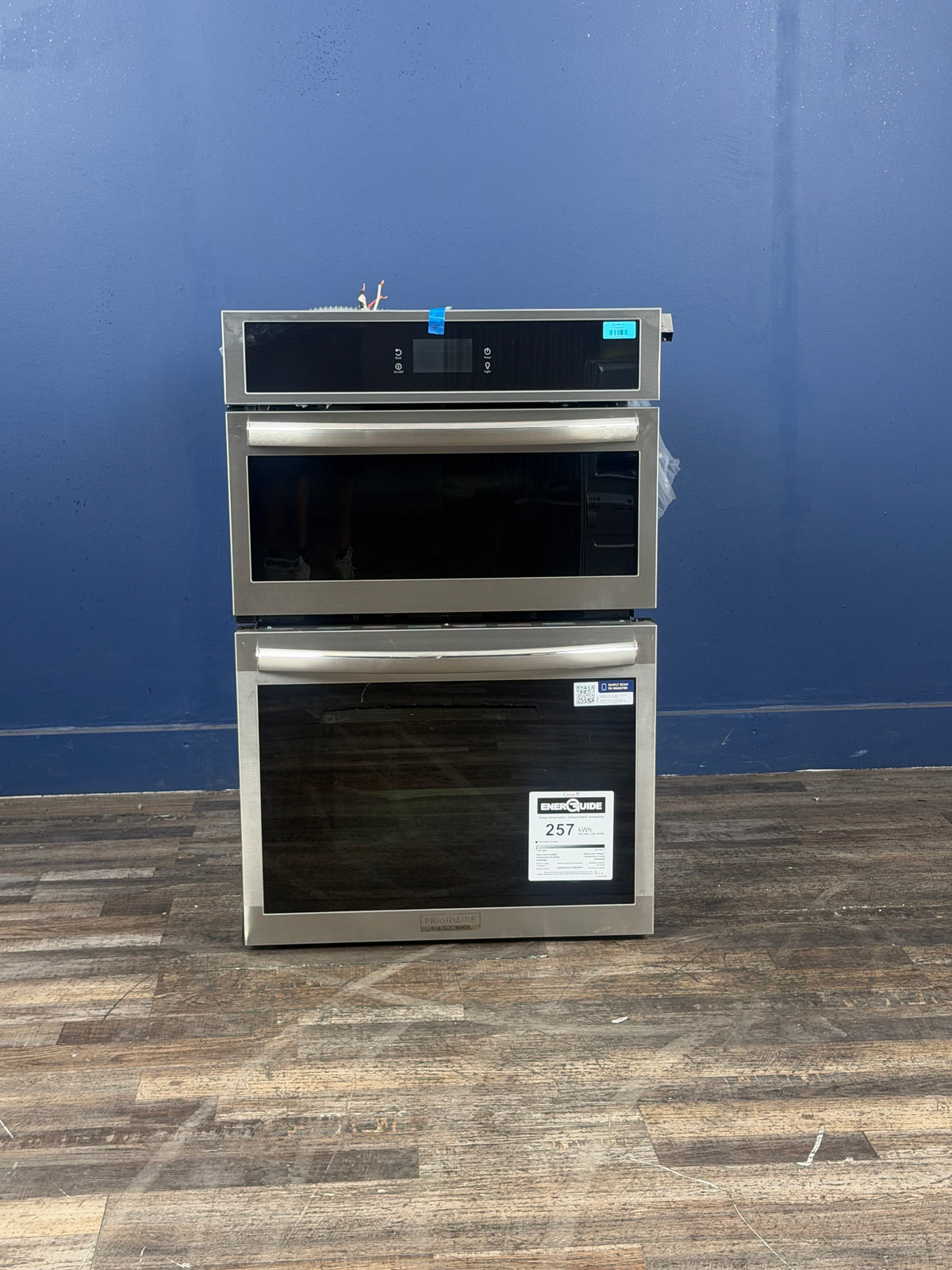 Frigidaire - Gallery 27 in. Electric Built-In Wall Oven and Microwave Combination w/ Total Convection, Smudge-Proof Stainless Steel