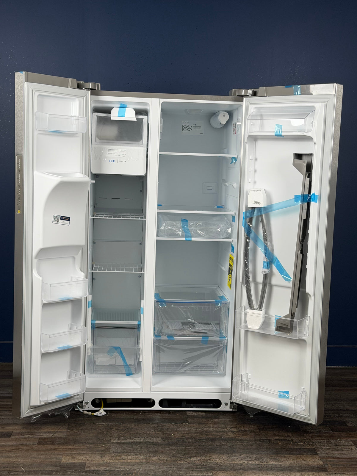 Frigidaire - 36 in. 26 cu. ft. Standard Depth Side by Side Refrigerator in Stainless Steel