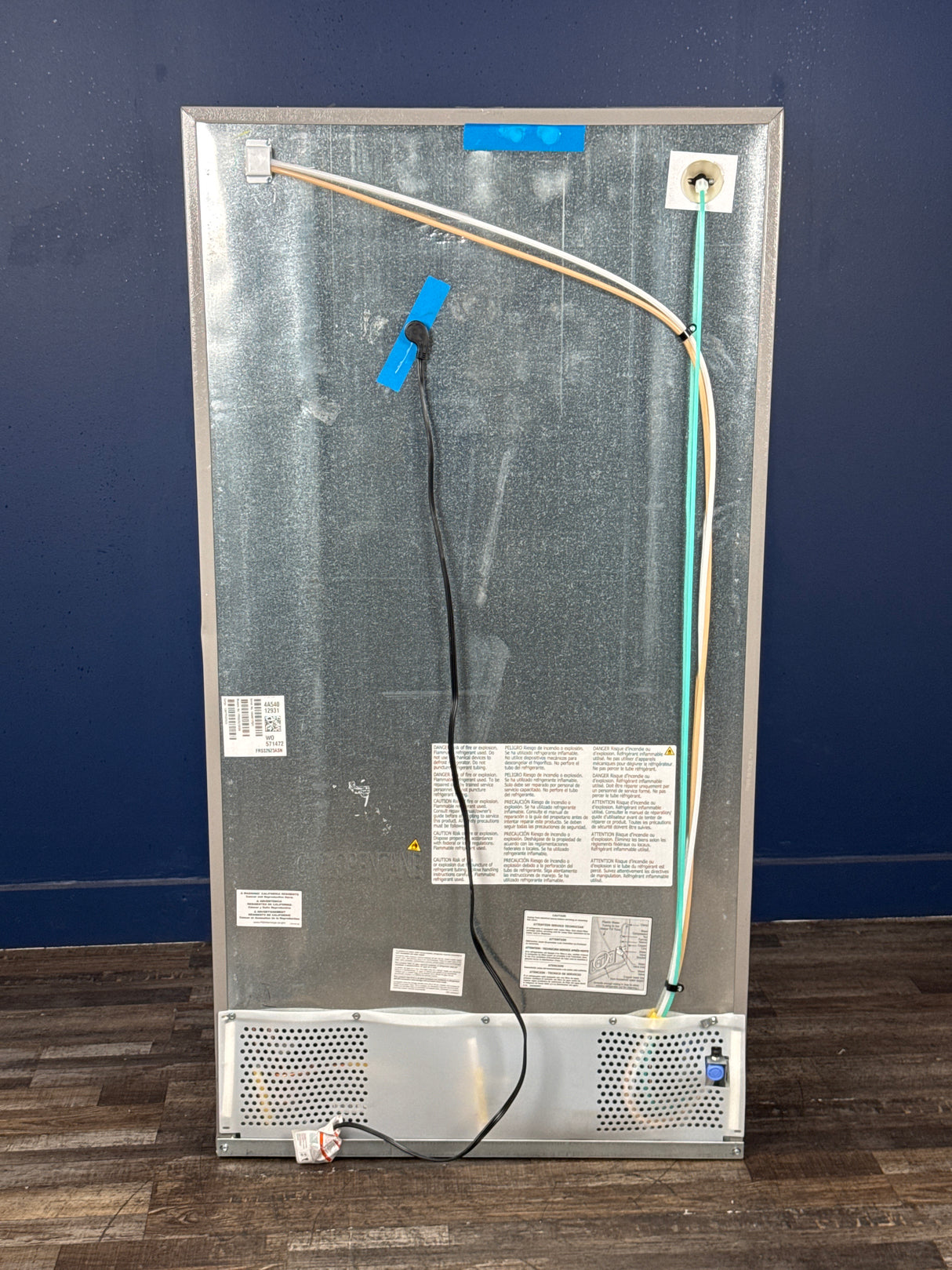 Frigidaire - 36 in. 26 cu. ft. Standard Depth Side by Side Refrigerator in Stainless Steel