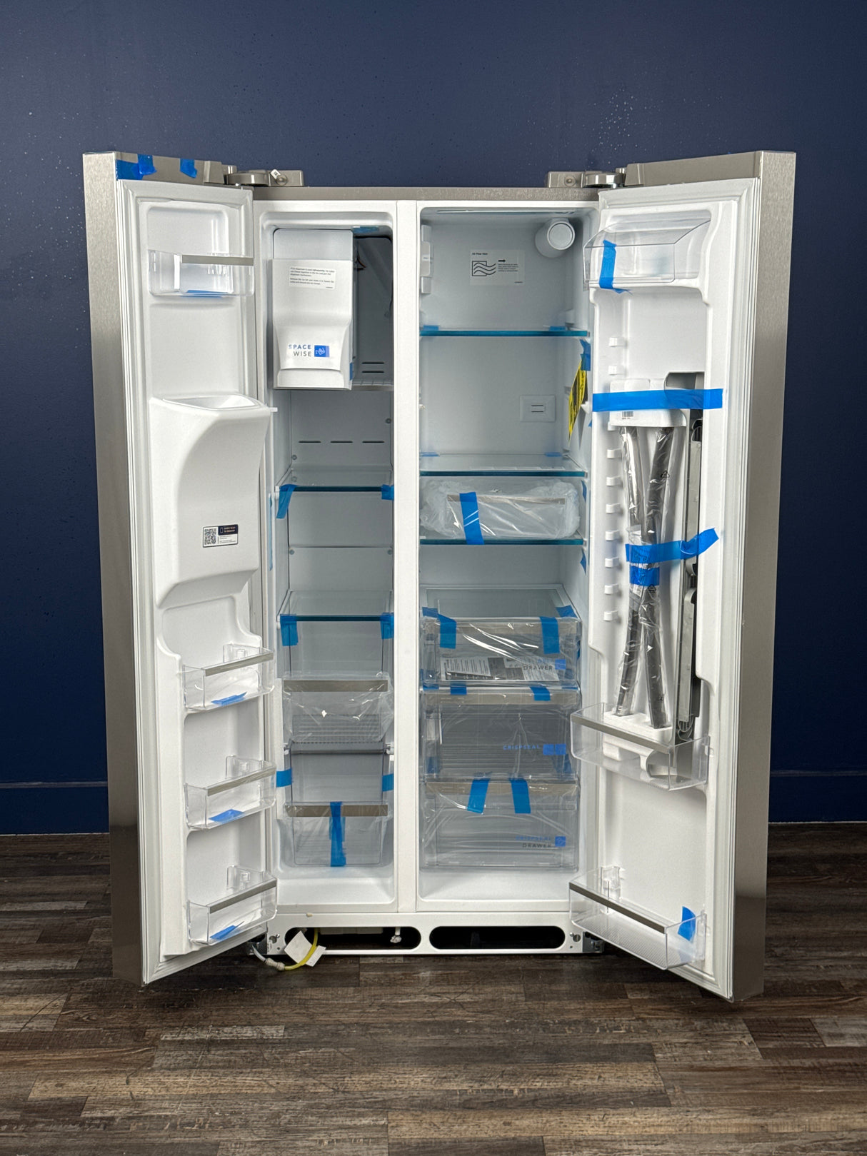 Frigidaire - Gallery 33 in. 22.3 cu. ft. Standard Depth Side by Side Refrigerator in Smudge-Proof Stainless Steel, ENERGY STAR