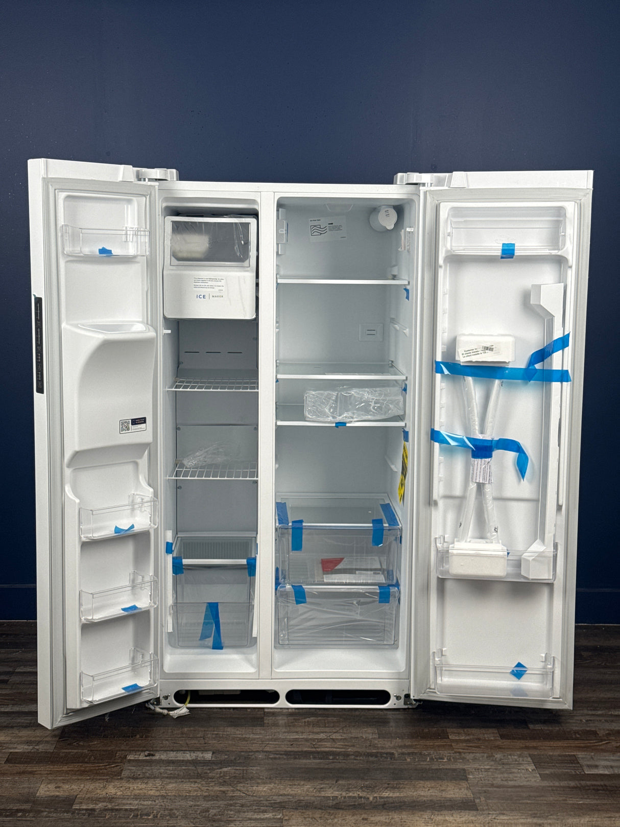 Frigidaire - 36 in. 26 cu. ft. Standard Depth Side by Side Refrigerator in White