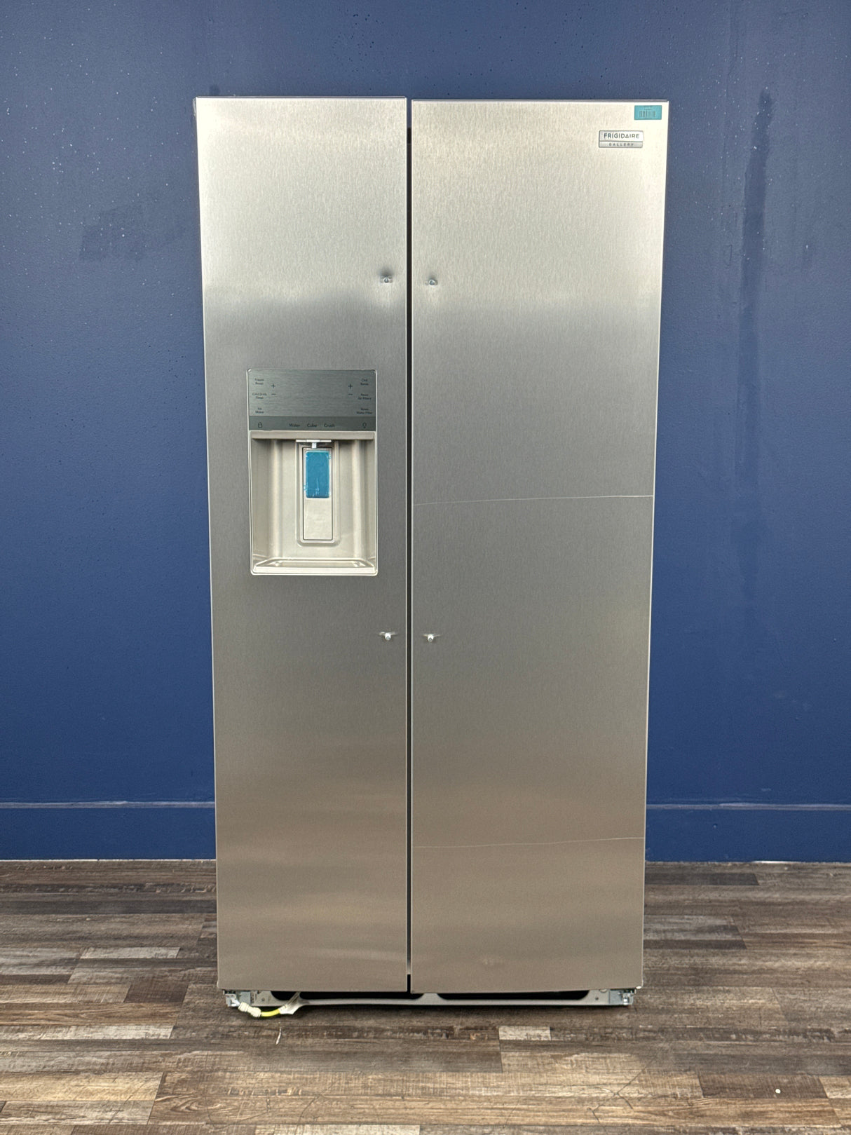 Frigidaire - Gallery 33 in. 22.3 cu. ft. Standard Depth Side by Side Refrigerator in Smudge-Proof Stainless Steel, ENERGY STAR