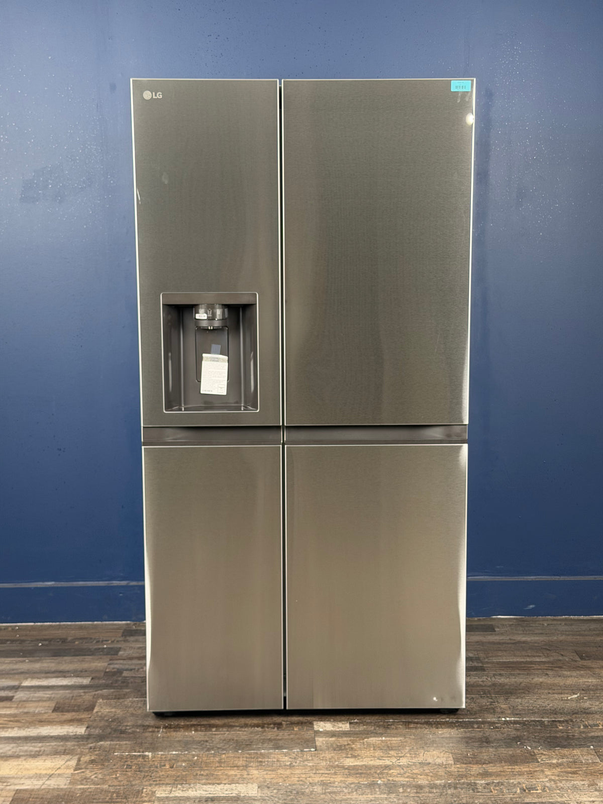 LG - 27 cu. ft. Side by Side Smart Refrigerator w/ Craft Ice, External Ice and Water Dispenser in PrintProof Stainless Steel