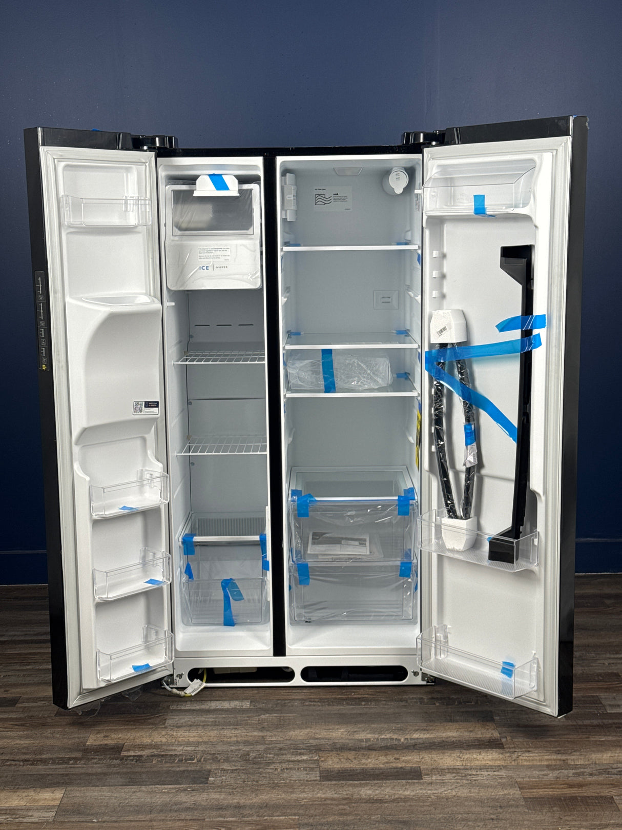 Frigidaire - 36 in. 26 cu. ft. Standard Depth Side by Side Refrigerator in Black