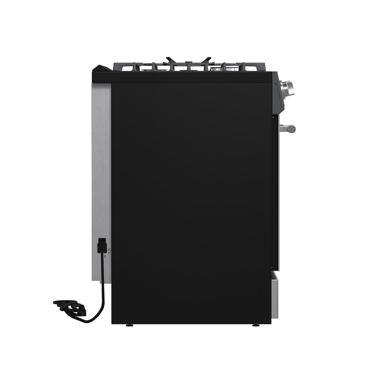 Forno Leonardo 30-Inch Stainless Steel Gas Range, 5 Sealed Burners (Totaling 39,500 BTU), 5 cu.ft. Convection Oven, Continuous Cast Iron Grates, Black Enamel Interior, Auto Re-Ignition, LP Conversion Kit Included