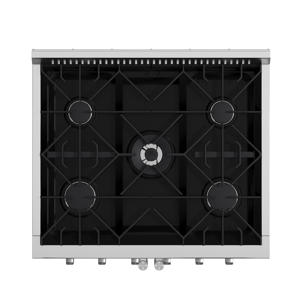 Forno Galiano 30-Inch Freestanding French Door Gas Range, 5 Burners, Convection Oven, Energy Efficient