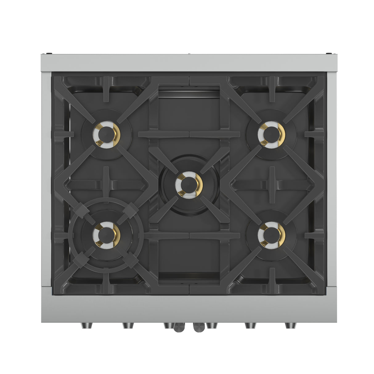 Forno Capriasca 30-Inch Freestanding French Door Gas Range, 4 Burners, Convection Oven, Energy Efficient