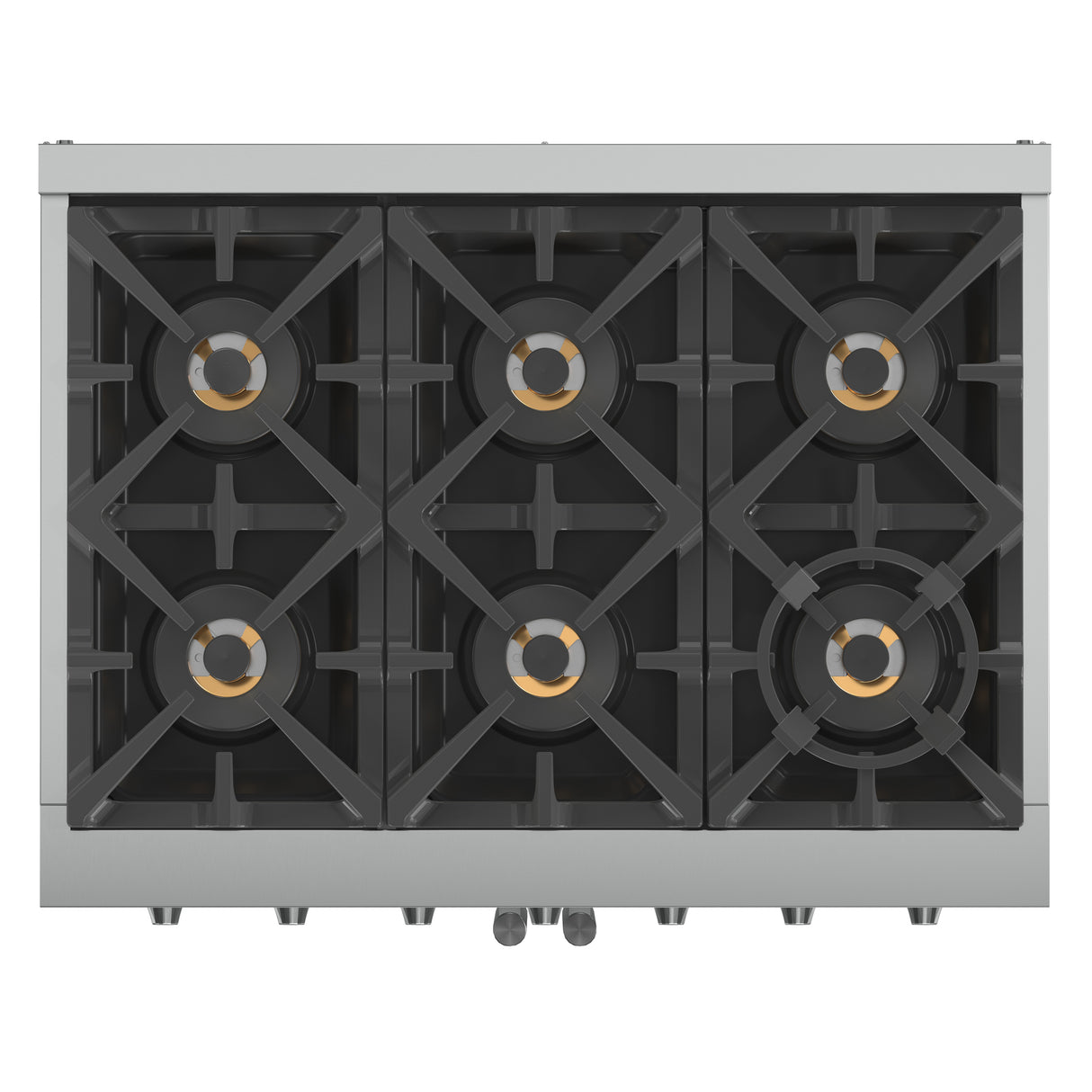 Forno Capriasca 36-Inch Freestanding French Door Gas Range, 6 Burners, Convection Oven, Energy Efficient