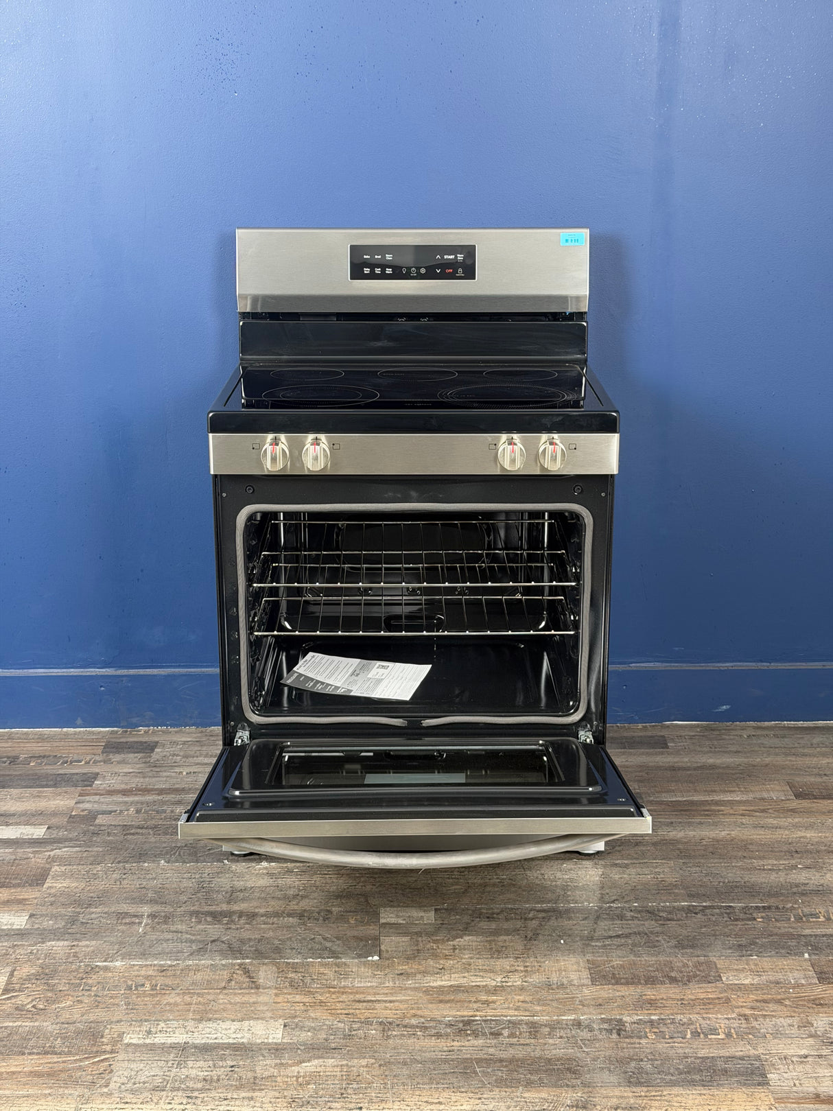 Frigidaire - 30 in. 5 Element Freestanding Electric Range in Stainless Steel with EvenTemp and Steam Clean