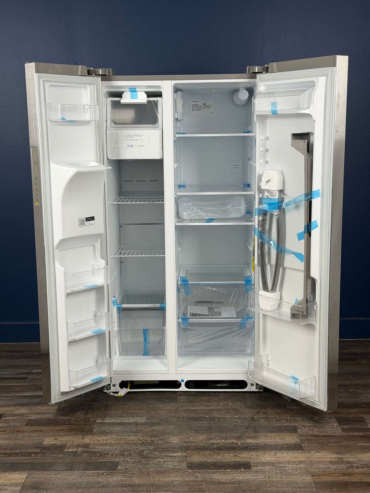 Frigidaire - 36 in. 26 cu. ft. Standard Depth Side by Side Refrigerator in Stainless Steel