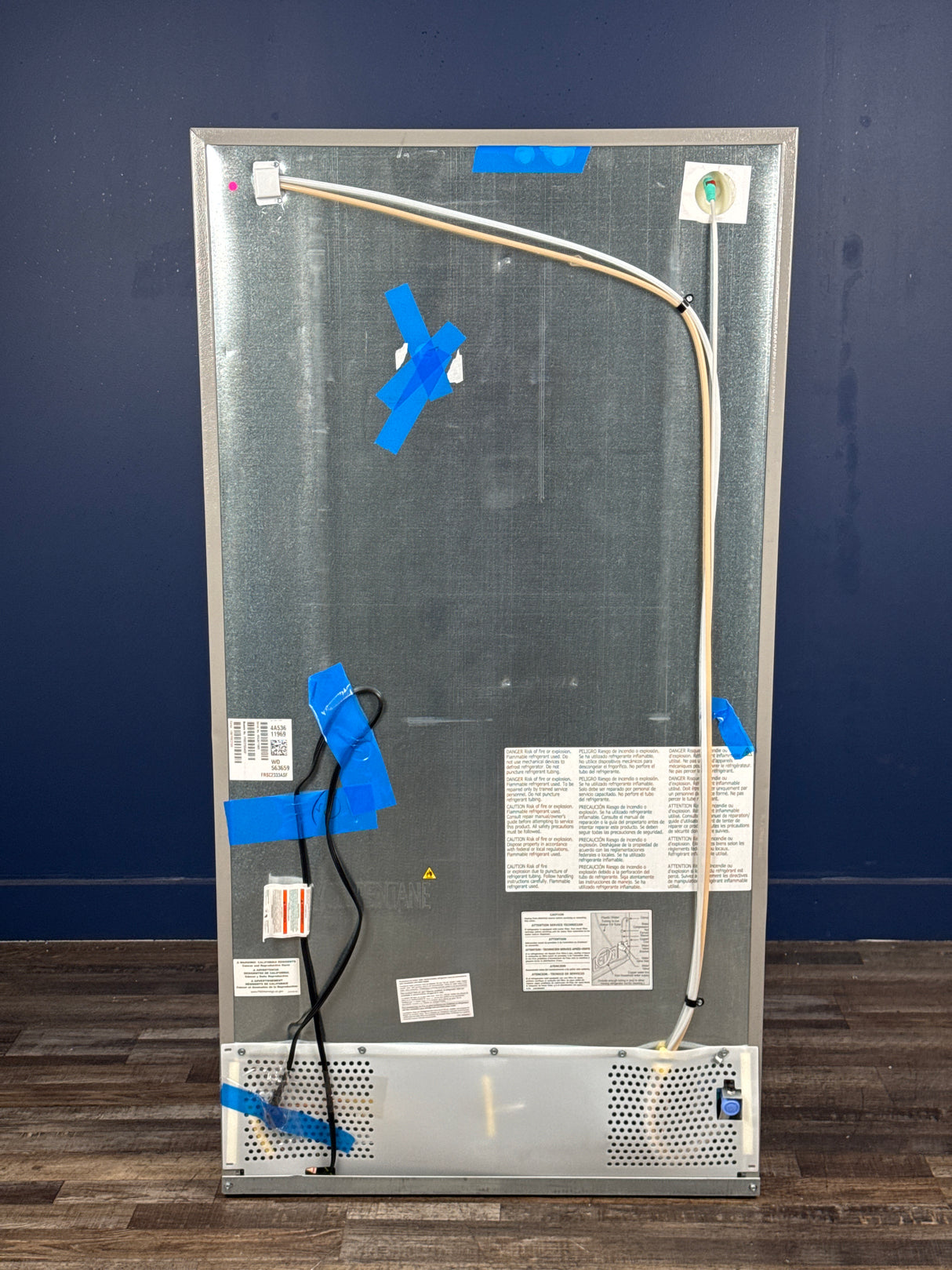 Frigidaire - 36.1 in. 22.3 cu. ft. Counter Depth Side-by-Side Refrigerator in Stainless Steel