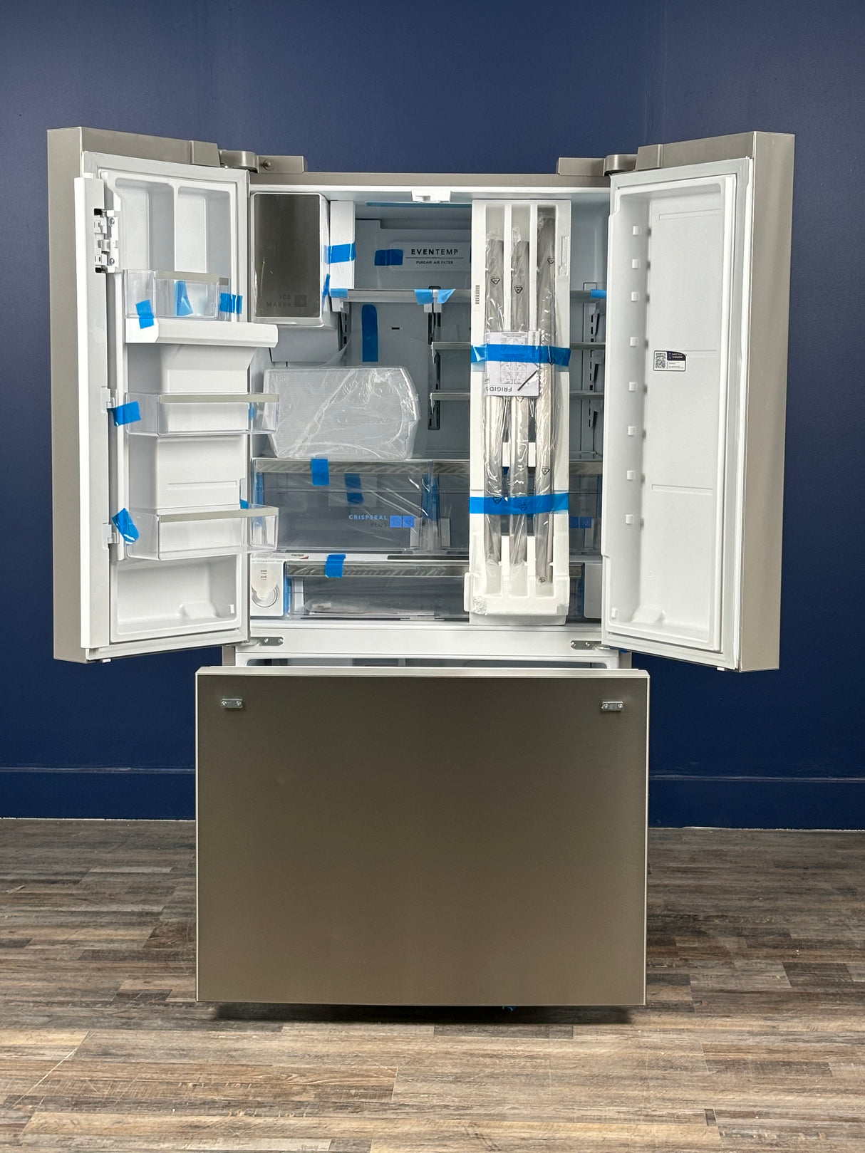 Frigidaire - 36 in. Gallery 28 cu. ft. Standard Depth French Door Refrigerator in Smudge-Proof Stainless Steel