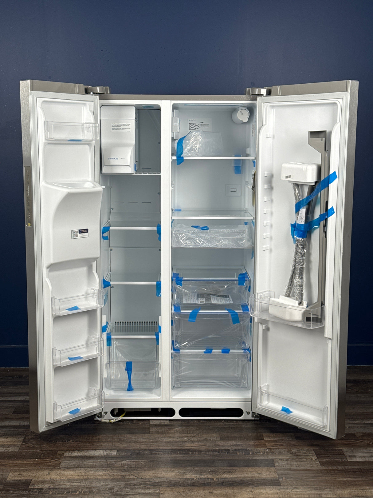 Frigidaire - 36.1 in. 22.3 cu. ft. Counter Depth Side-by-Side Refrigerator in Stainless Steel